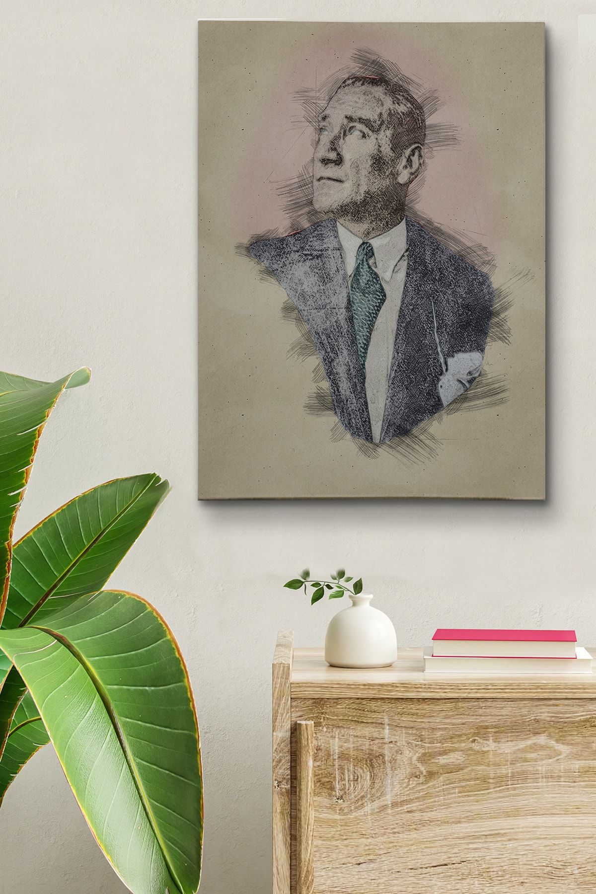 Atatürk Kanvas Tablo Dekoratif Atatürk Portre Tablo 117