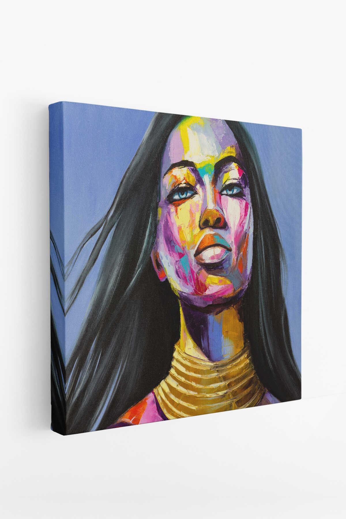 Modern Tarz Soyut Yağlıboya Görünüm Dekoratif Kanvas Duvar Tablosu