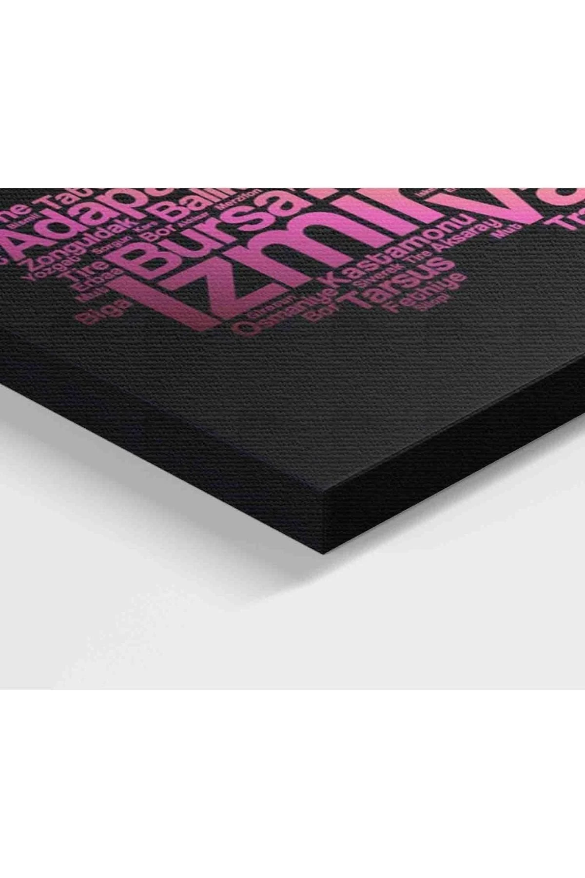 Avrupa Haritası Renkli Dekoratif Kanvas Tablo 1225