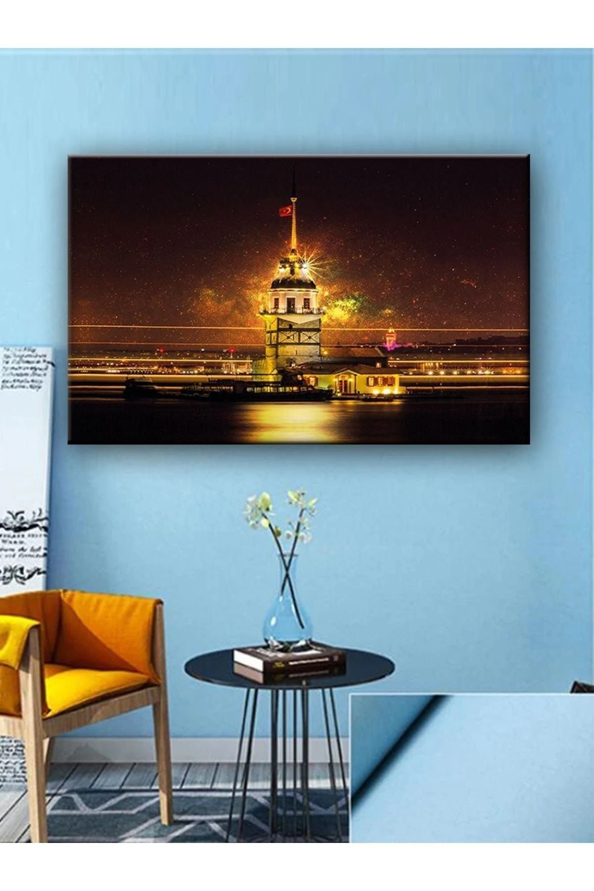 Kız Kulesi Gece Görünüm Tablosu