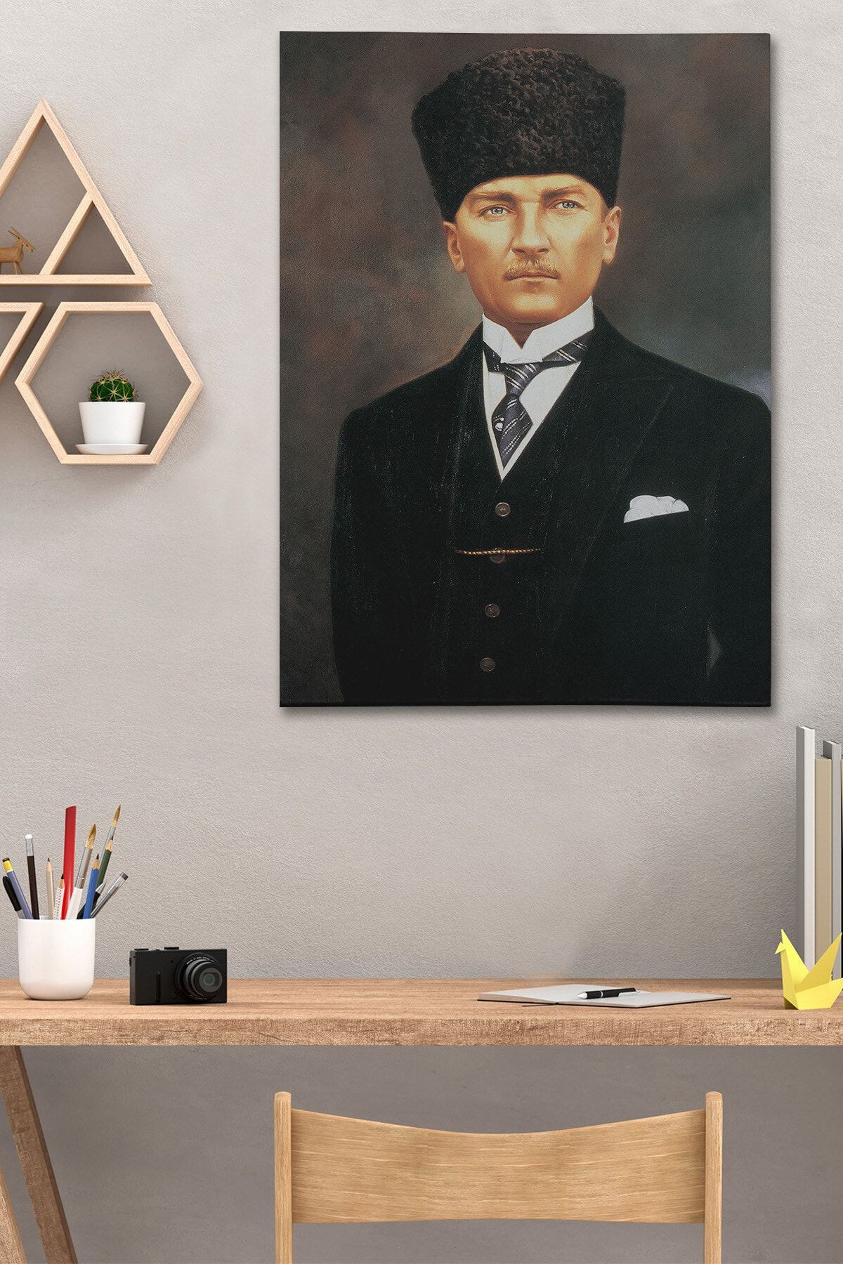 Atatürk Kanvas Tablo Dekoratif Atatürk Portre Tablo 166