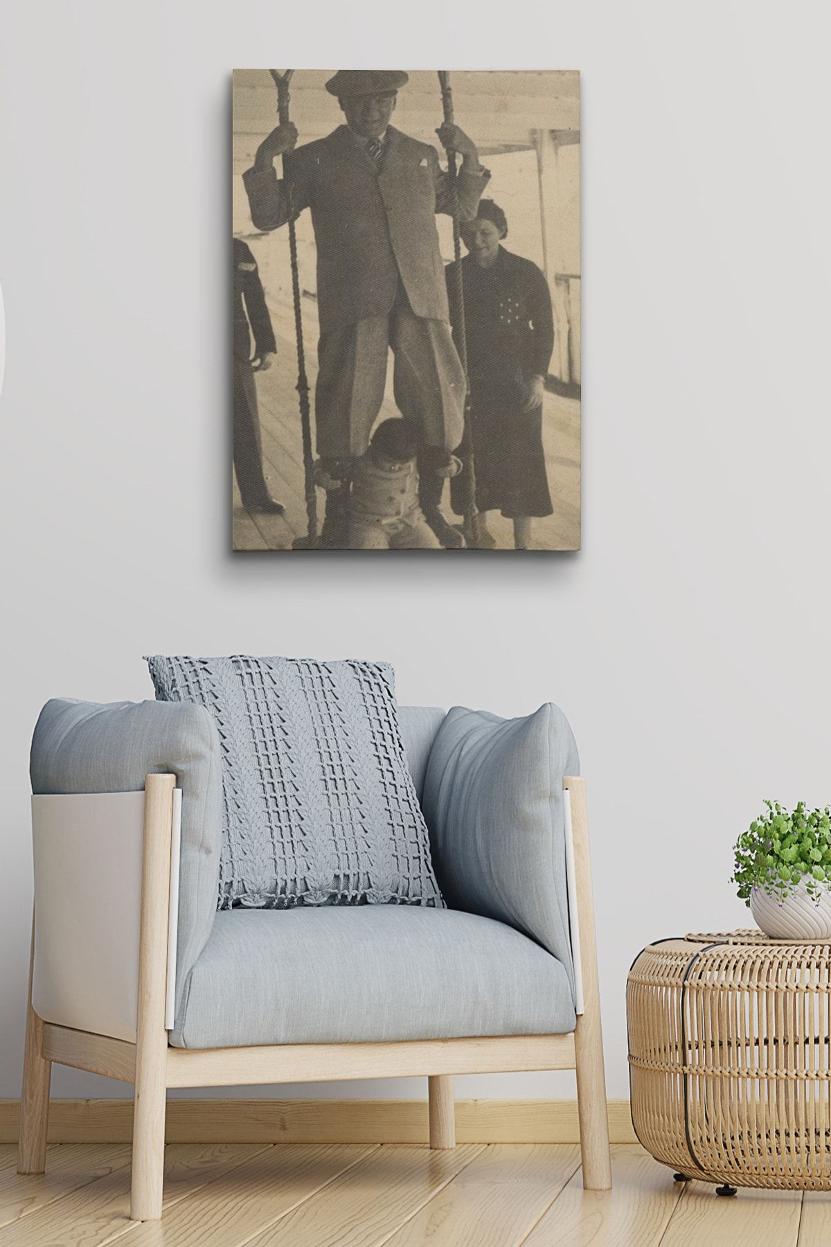 Atatürk Kanvas Tablo Dekoratif Atatürk Portre Tablo 129