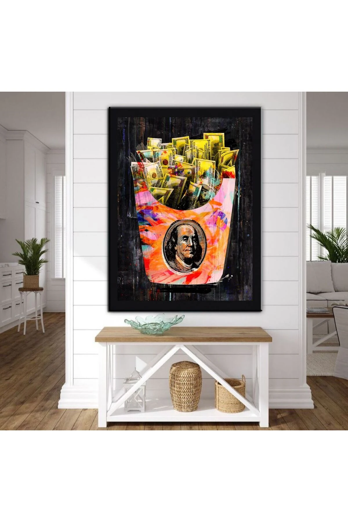 Dekoratif Baskı Pop Corn Kanvas Tablo