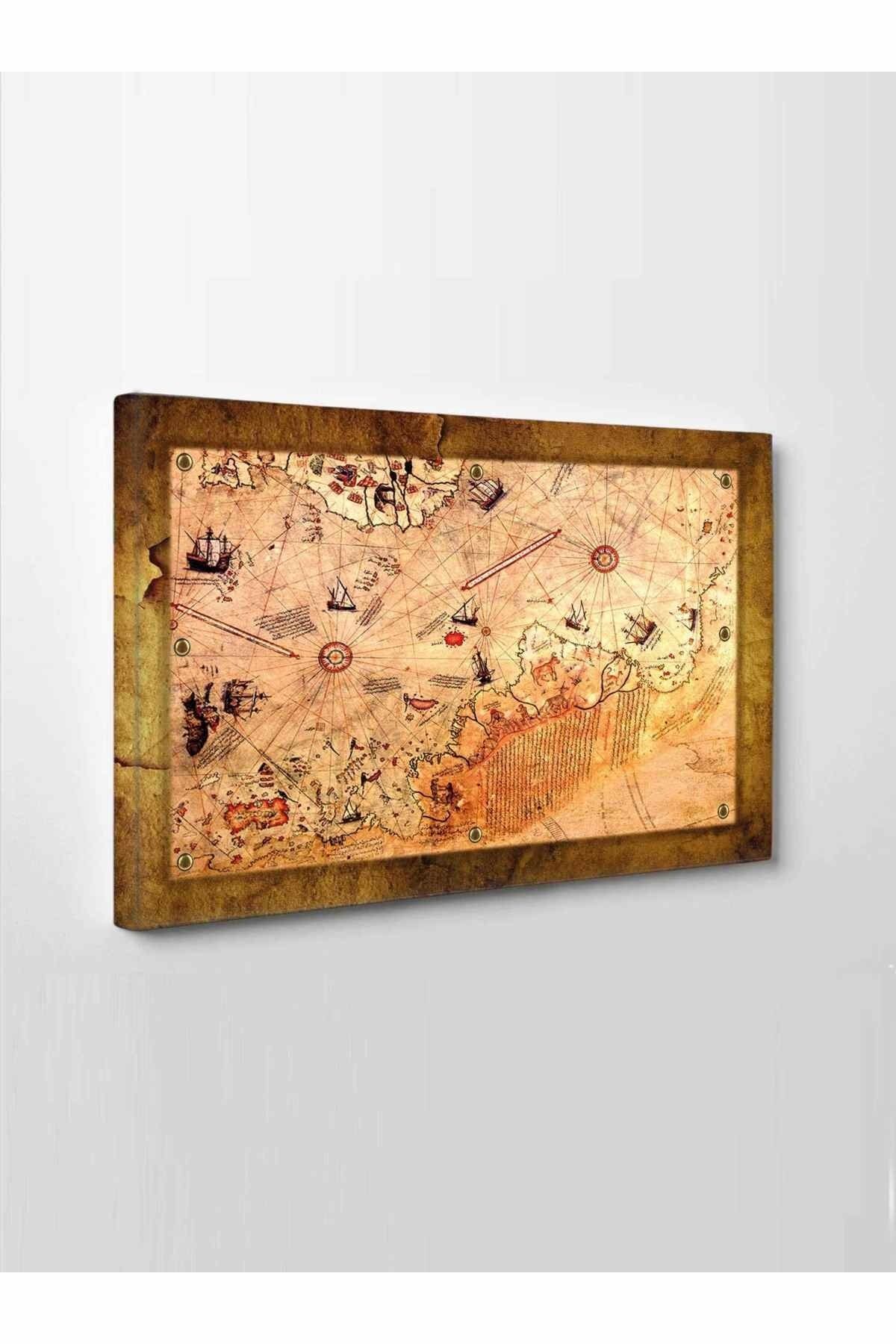 Piri Reis Haritası (kanvas Tablo)