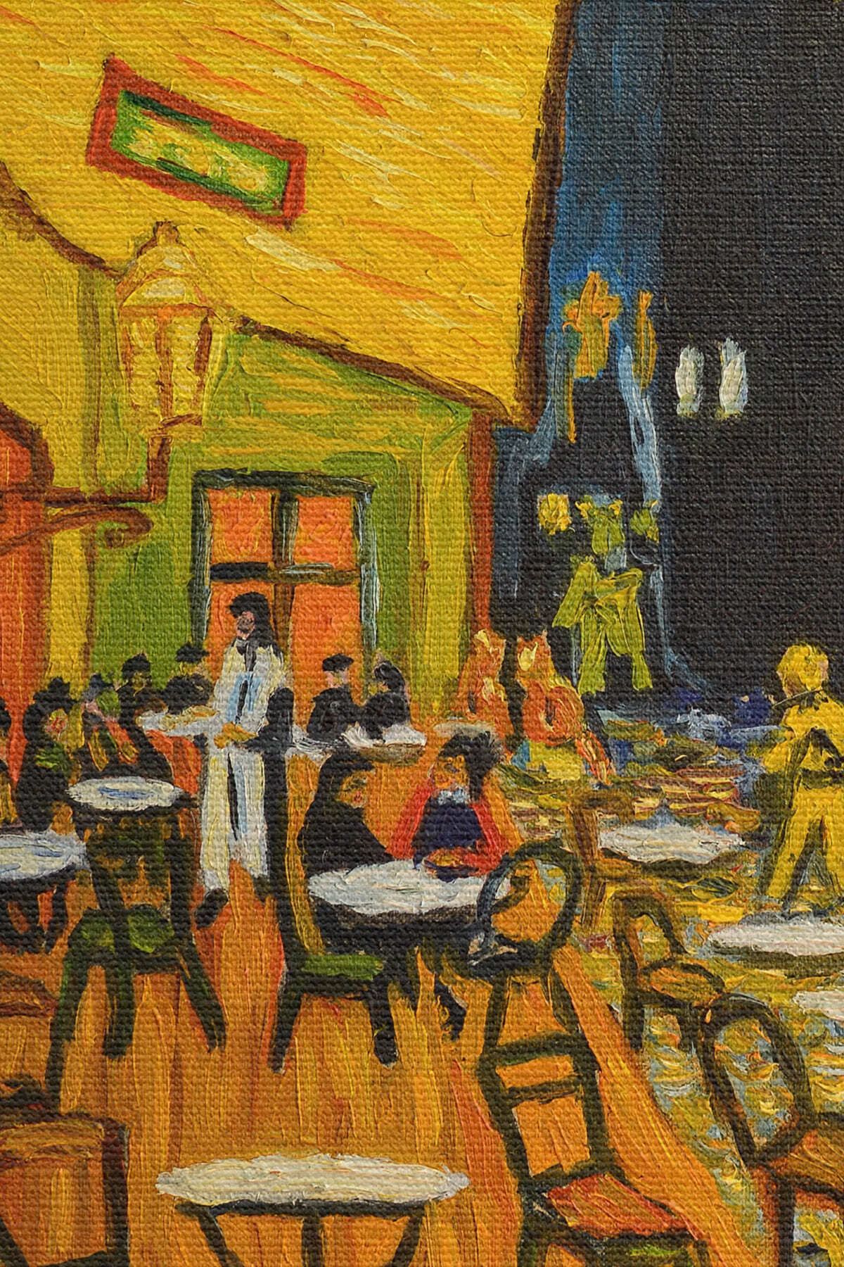 Forum Meydanı'ndaki Kafe Terası Arles 1888 Dekoratif Kanvas Duvar Tablosu