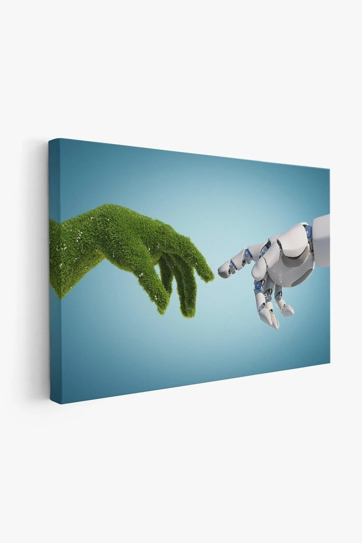 Doğa Ve Teknoloji Soyut Dekoratif Kanvas Duvar Tablosu