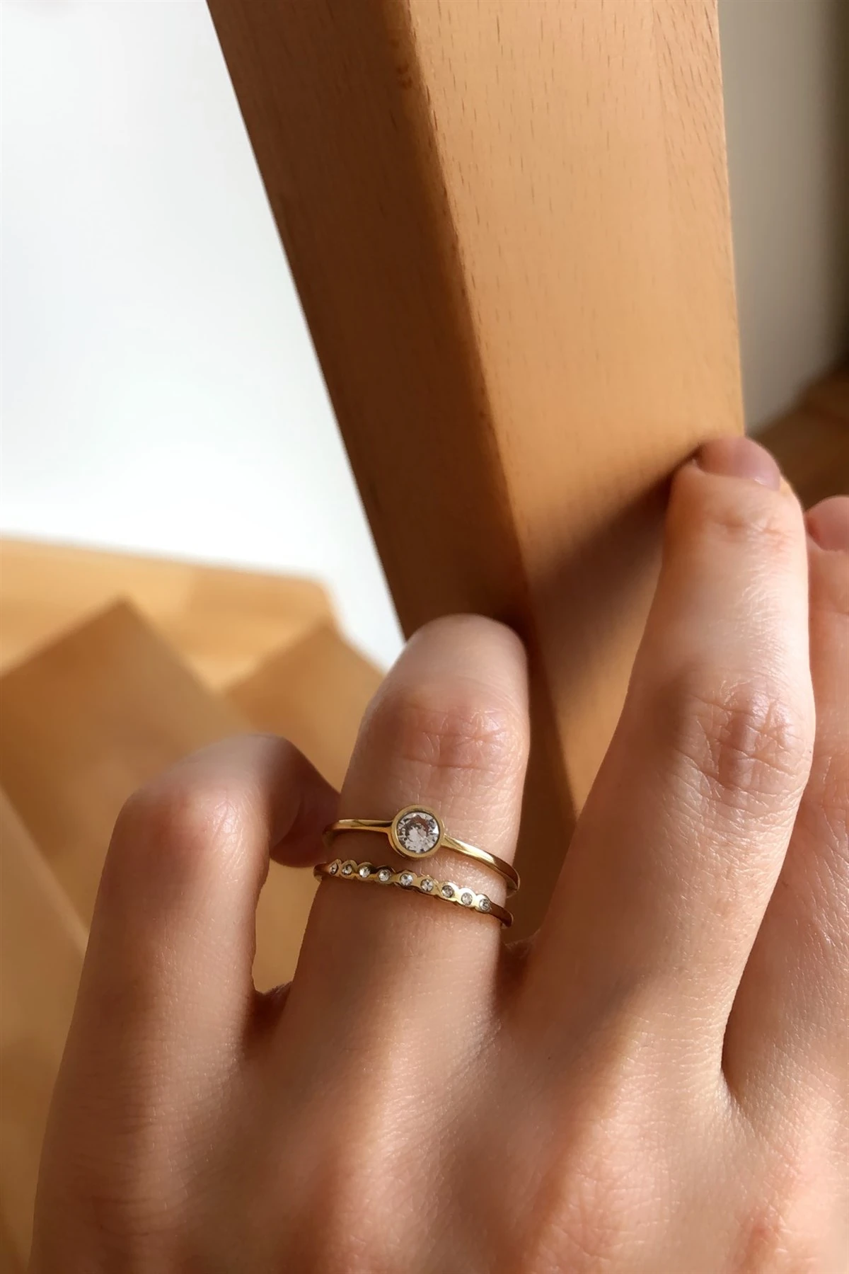 Zirkon Çelik Yüzük