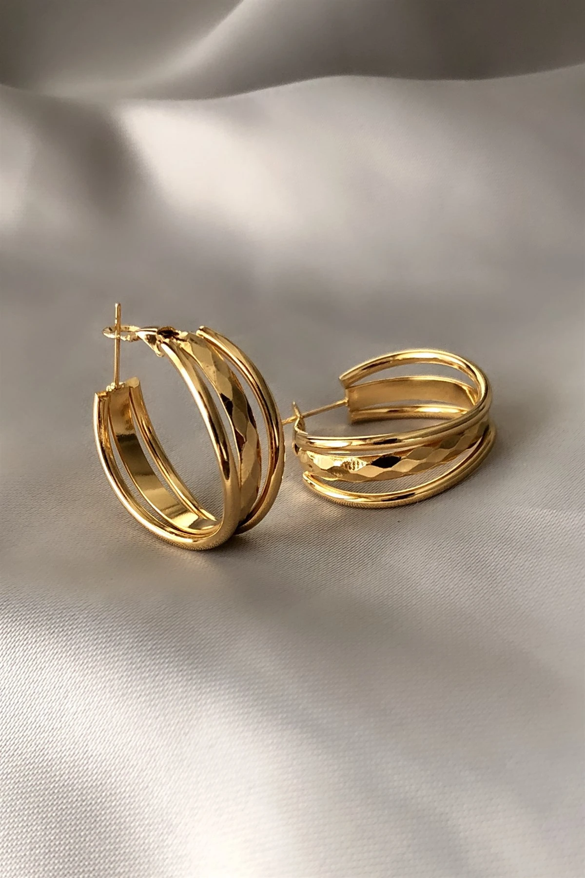 Three Ways Çelik Küpe-PK63495