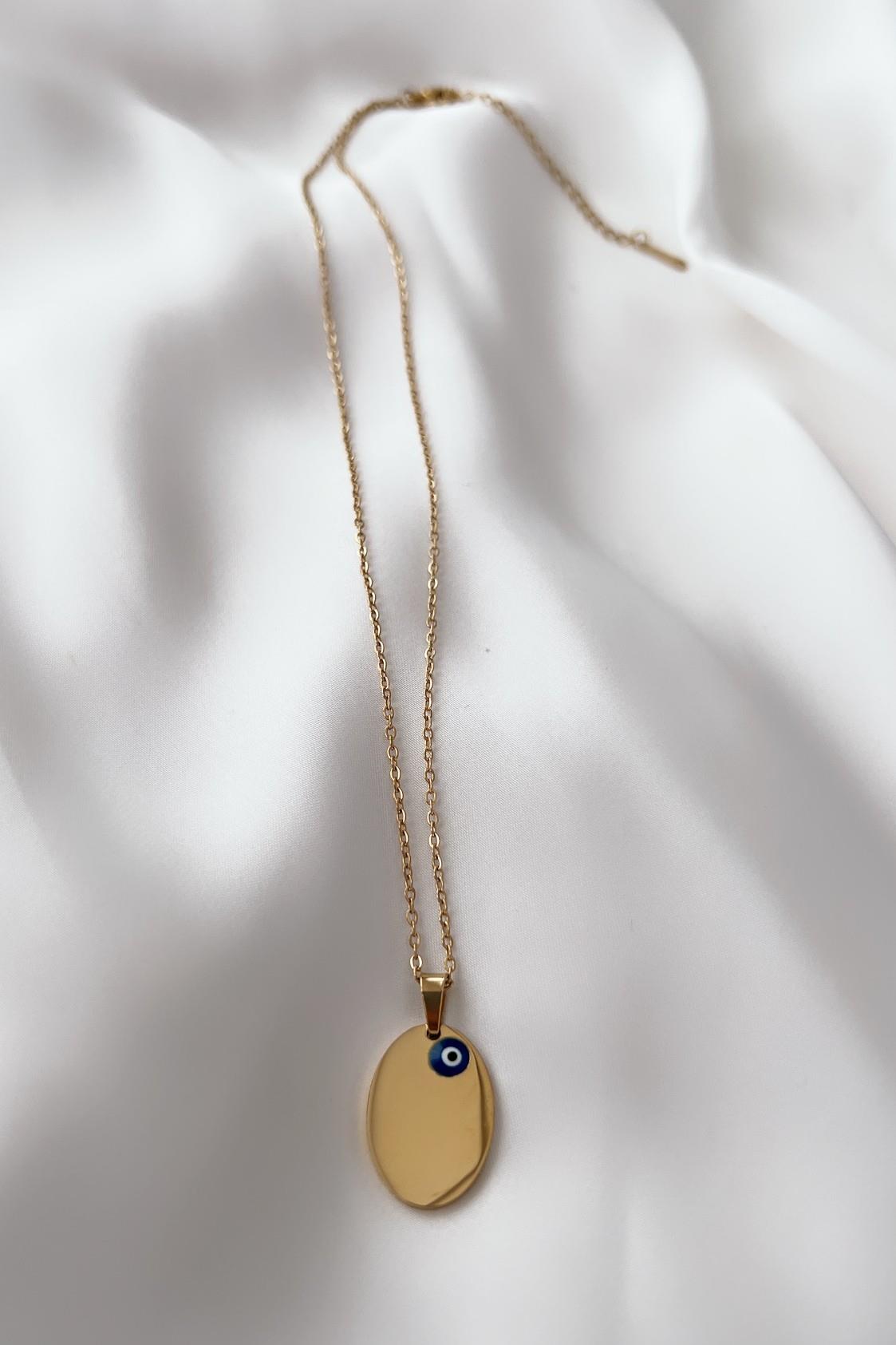 Yazı için Plaka Çelik Kolye