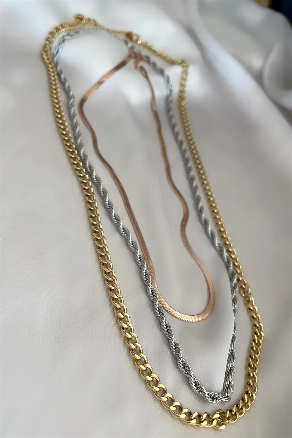 Italian Elegance Çelik Kolye Seti