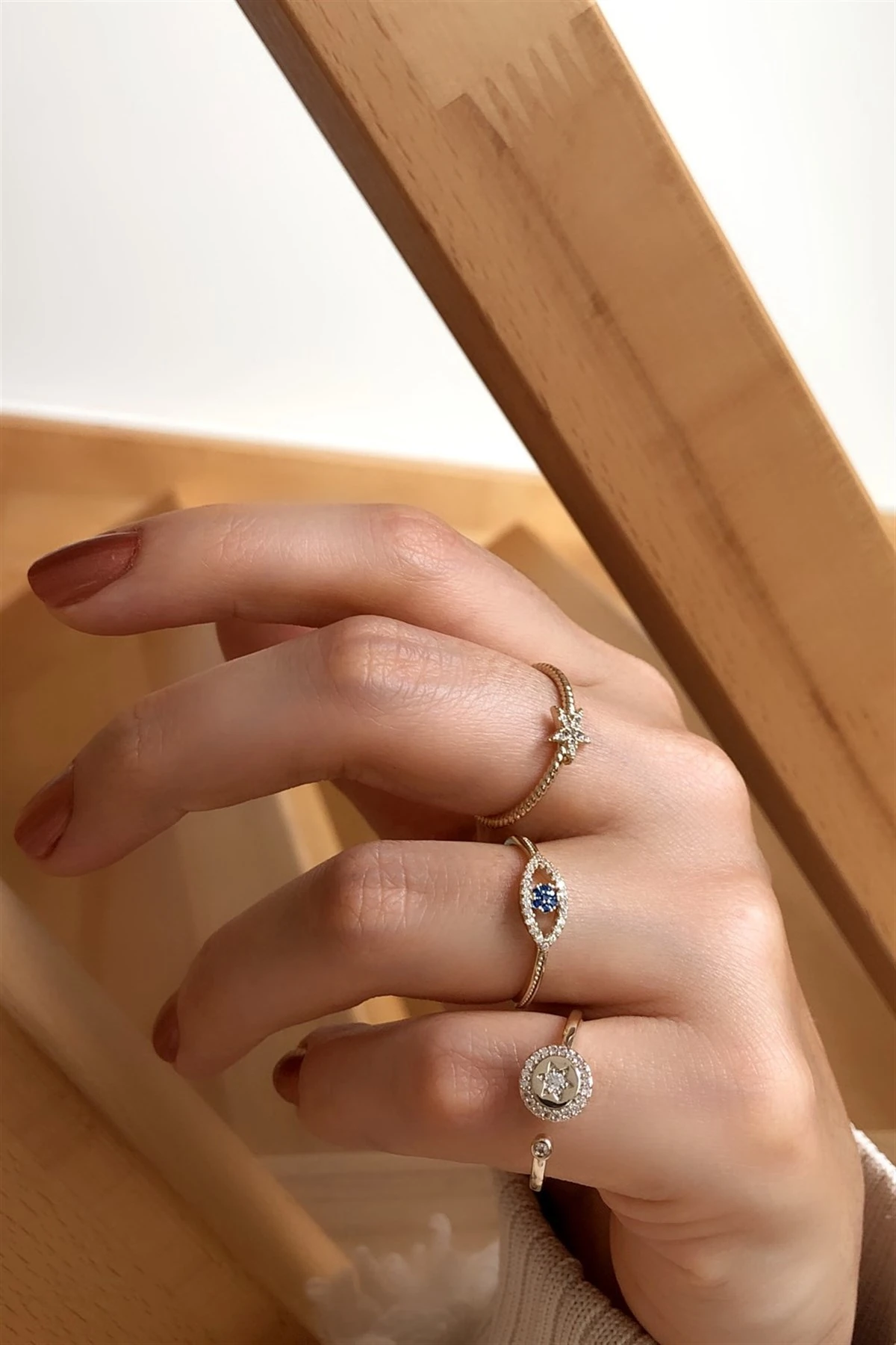 Eye Üçlü Özel Seri Yüzük Seti