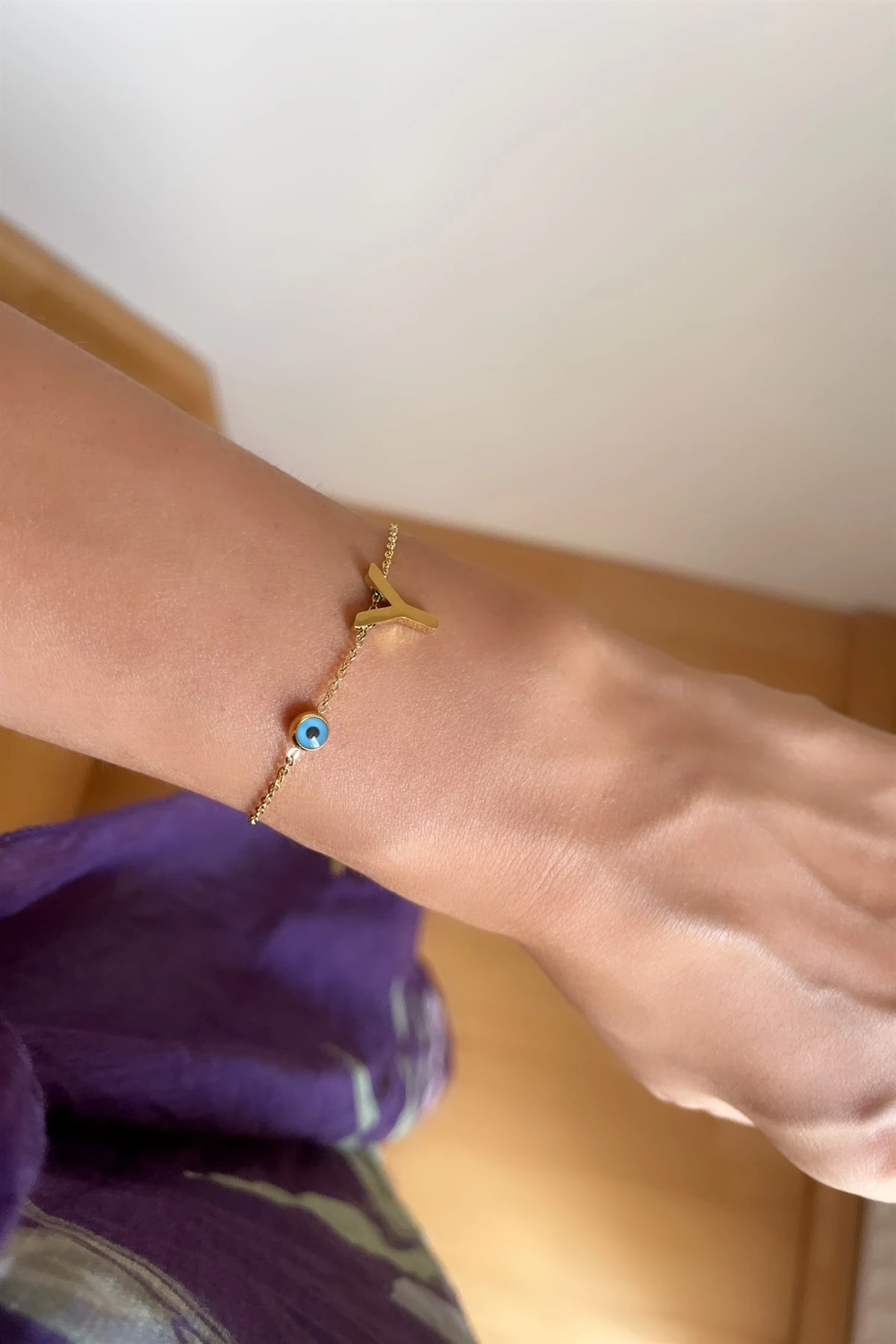 Harfli Çelik Bileklik