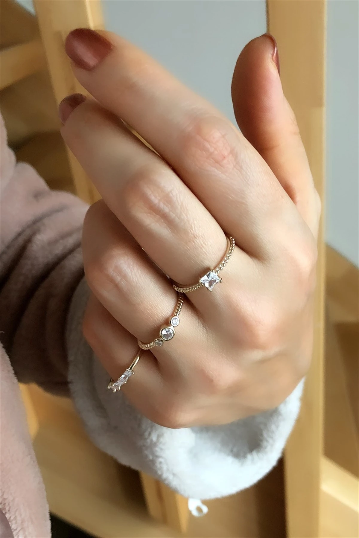 Üçlü Özel Seri Yüzük Seti