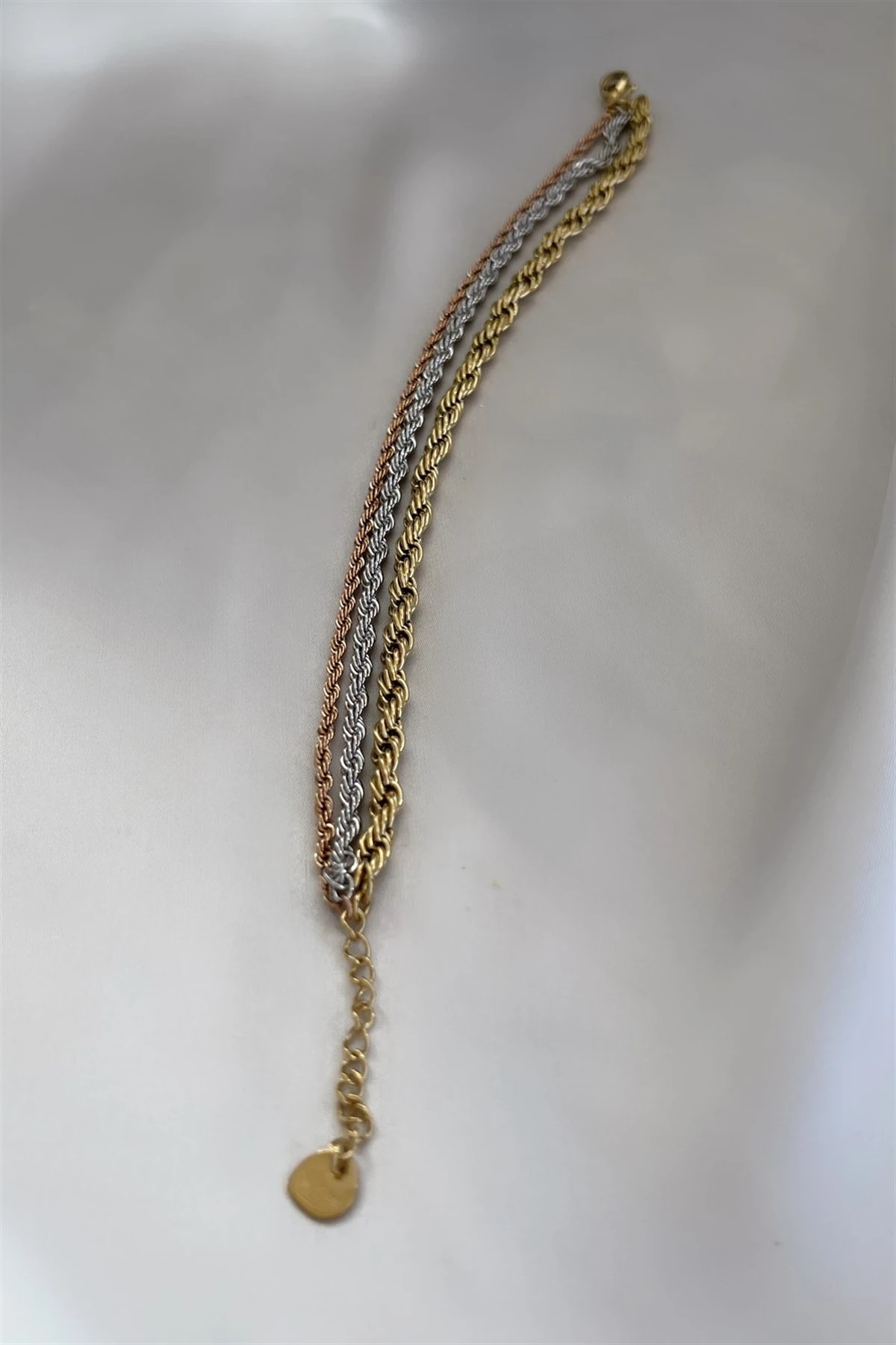 Triple Auger Çelik Bileklik