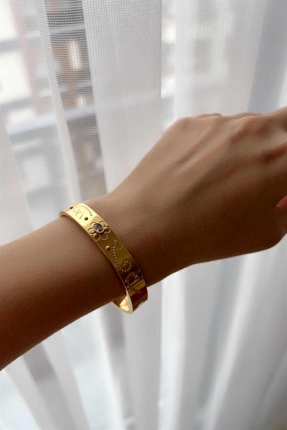 Engraving Çelik Bileklik