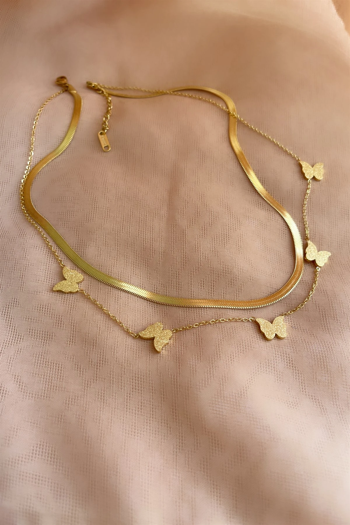 Butterfly Çelik Kolye