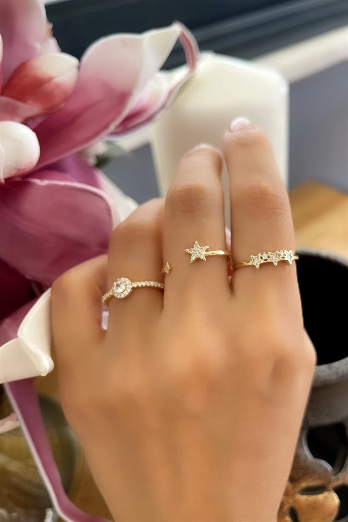 Adjacent Stars Yüzük Seti