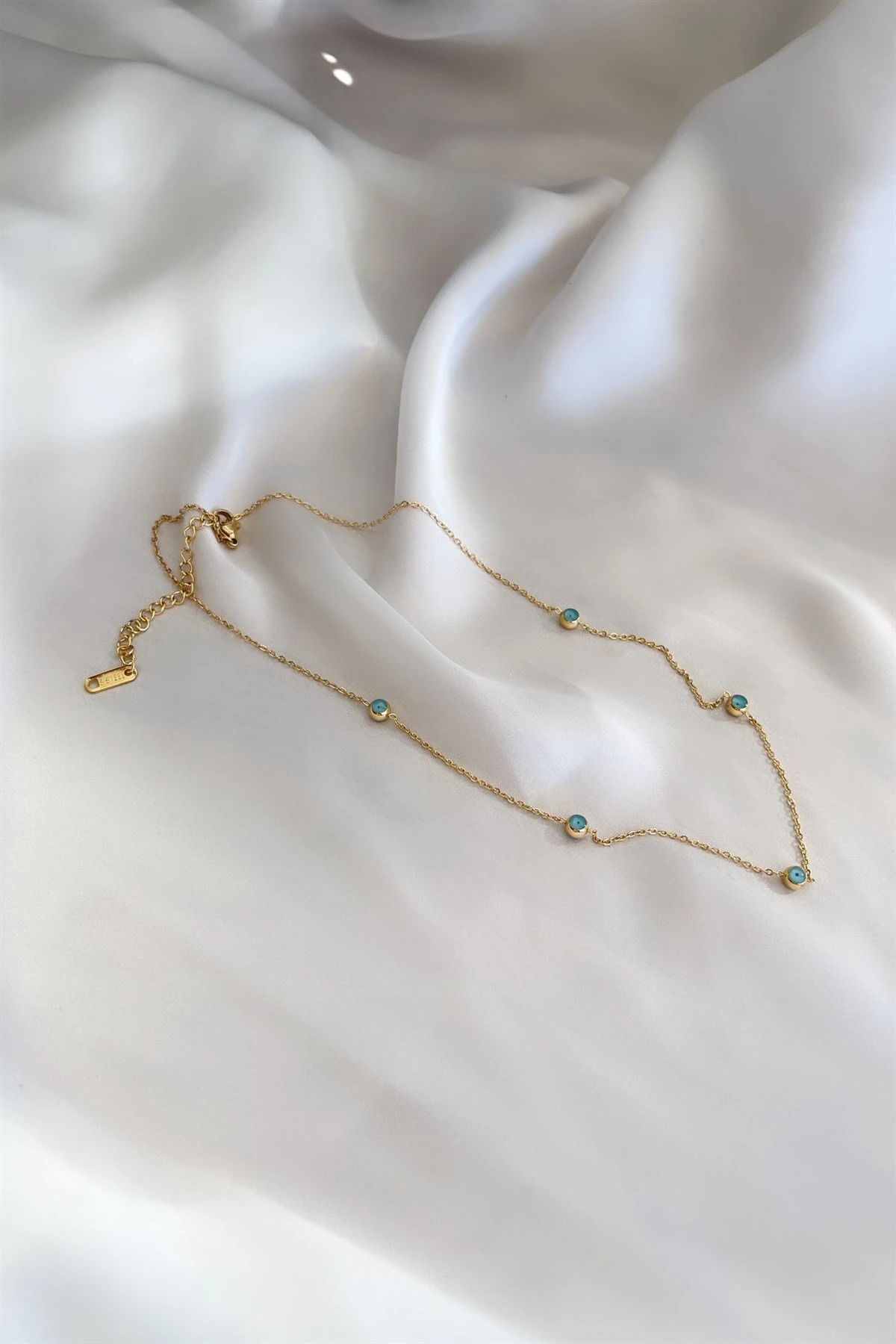 Nazar Boncuklu Çelik Kolye