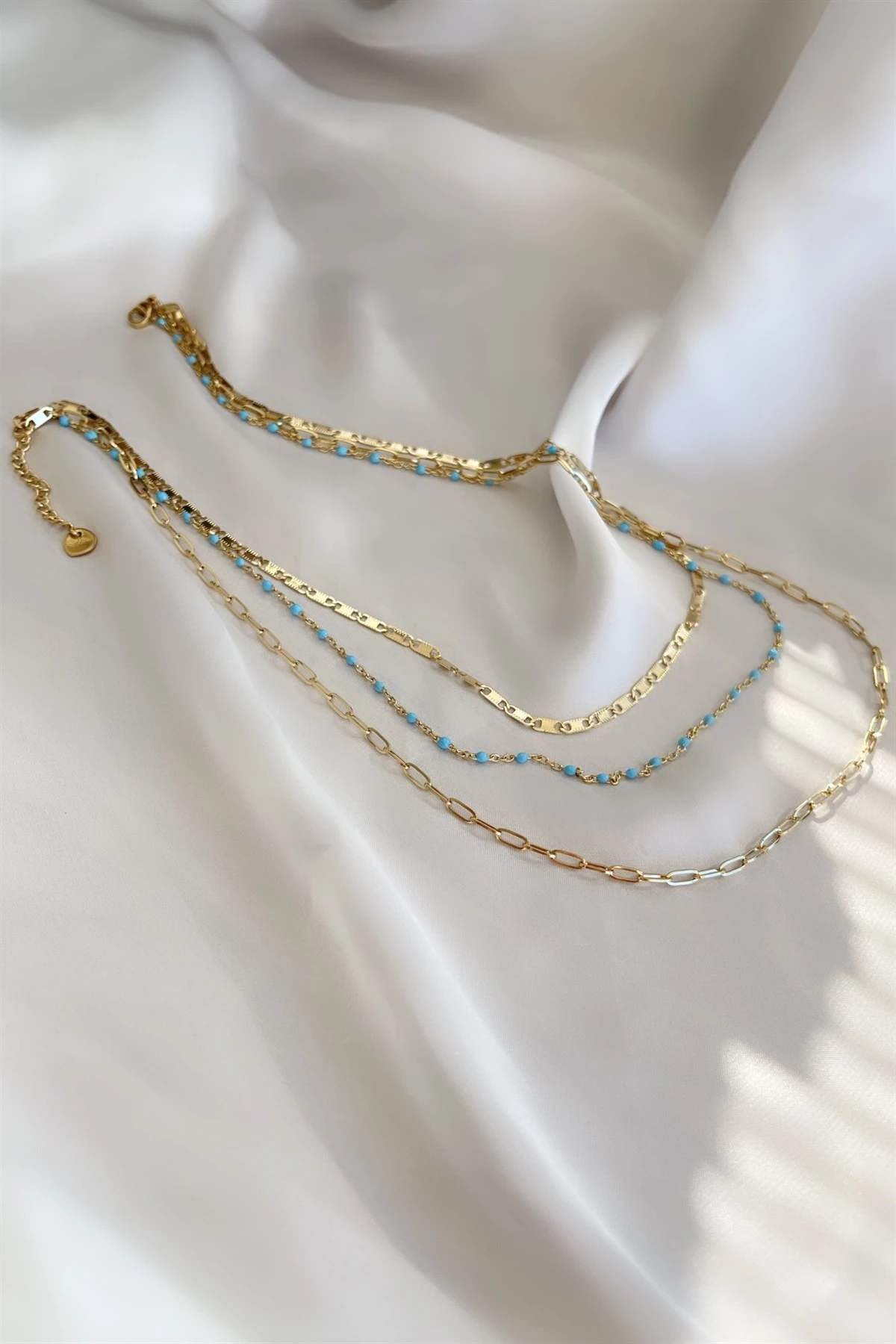 Blue Depth Çelik Kolye