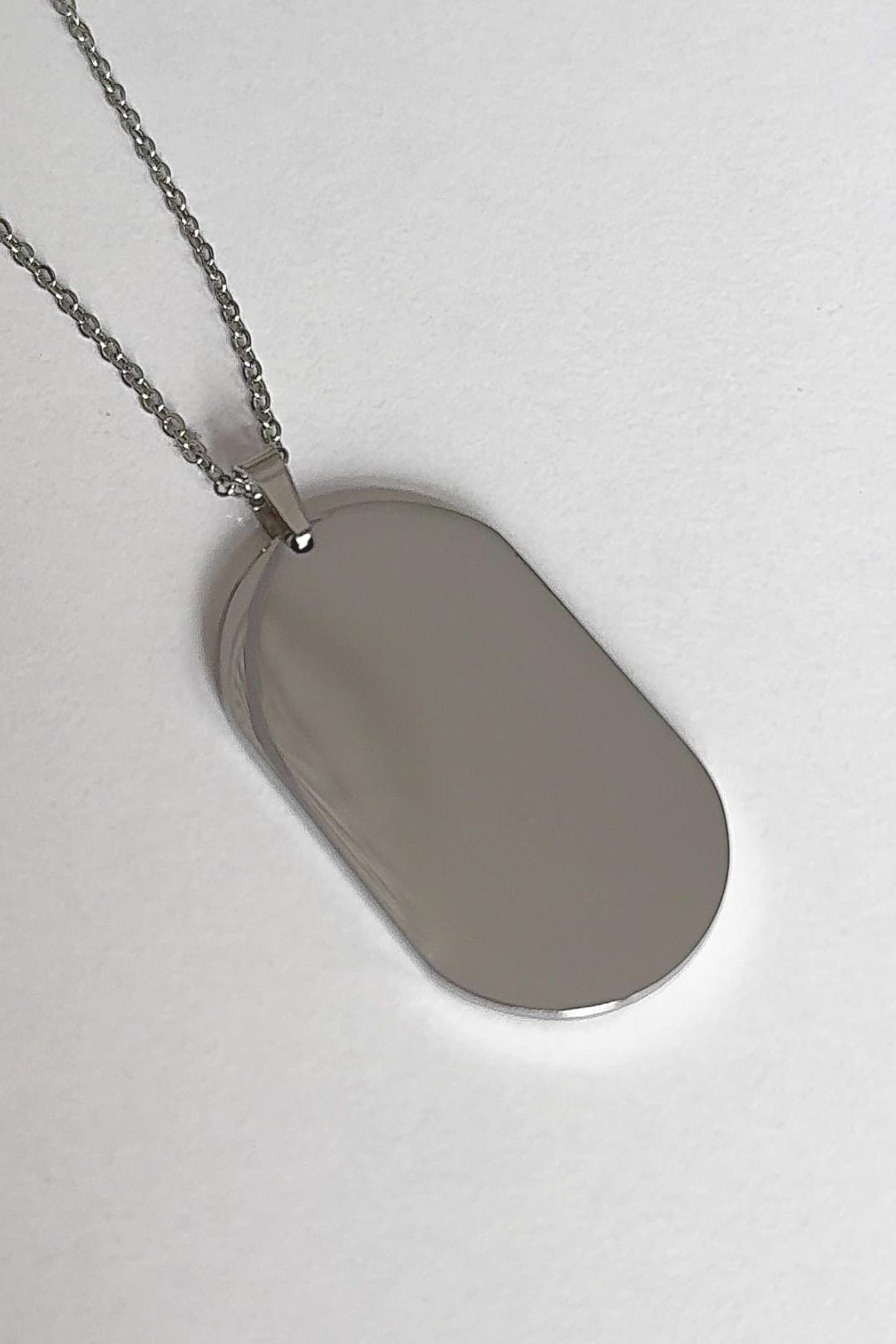 Plate Steel Necklace for Writing and Painting