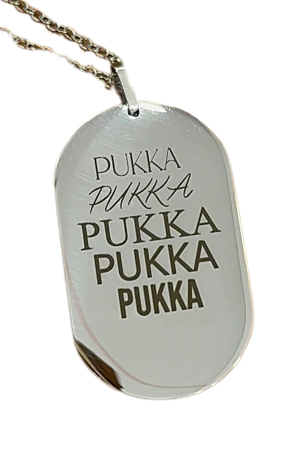 Plate Steel Necklace for Writing and Painting