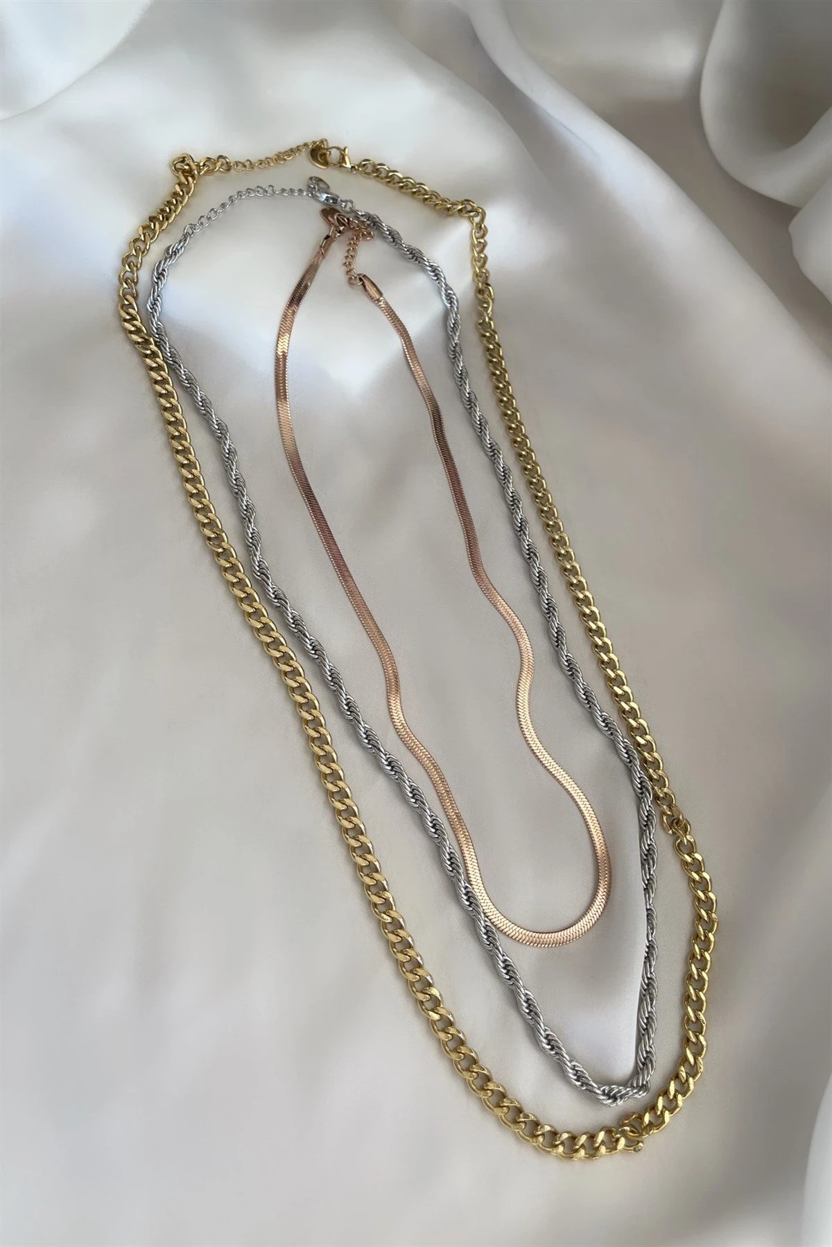 Italian Elegance Çelik Kolye Seti