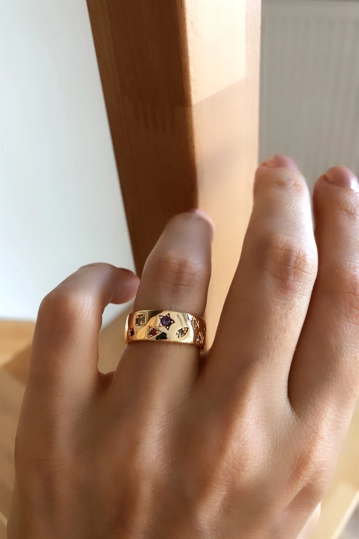 Rainbow Ayarlamalı Yüzük