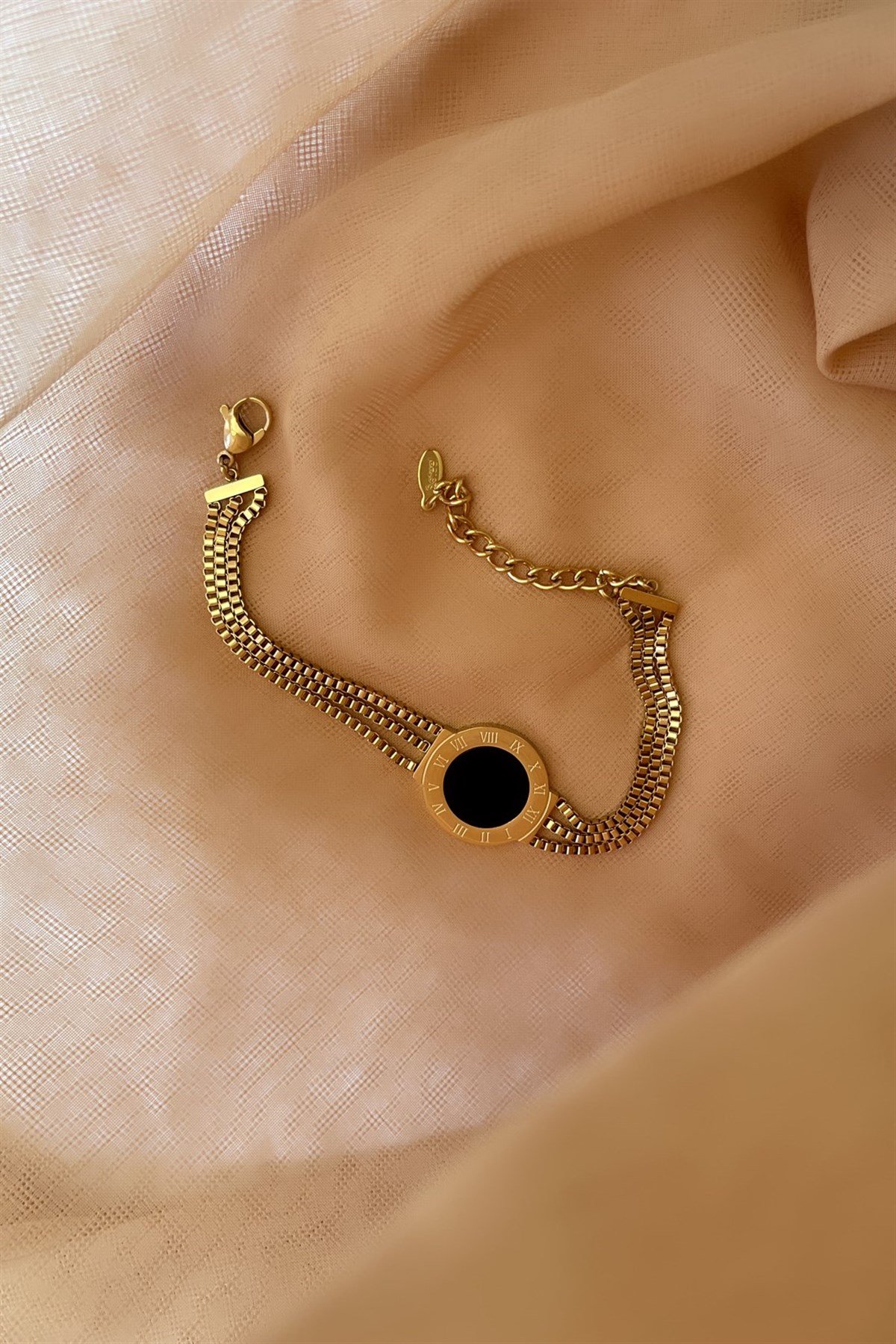 Roma Rakamlı Çelik Bileklik