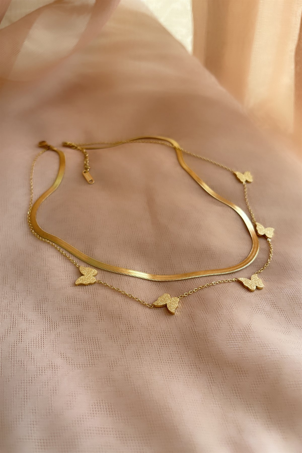 Butterfly Çelik Kolye