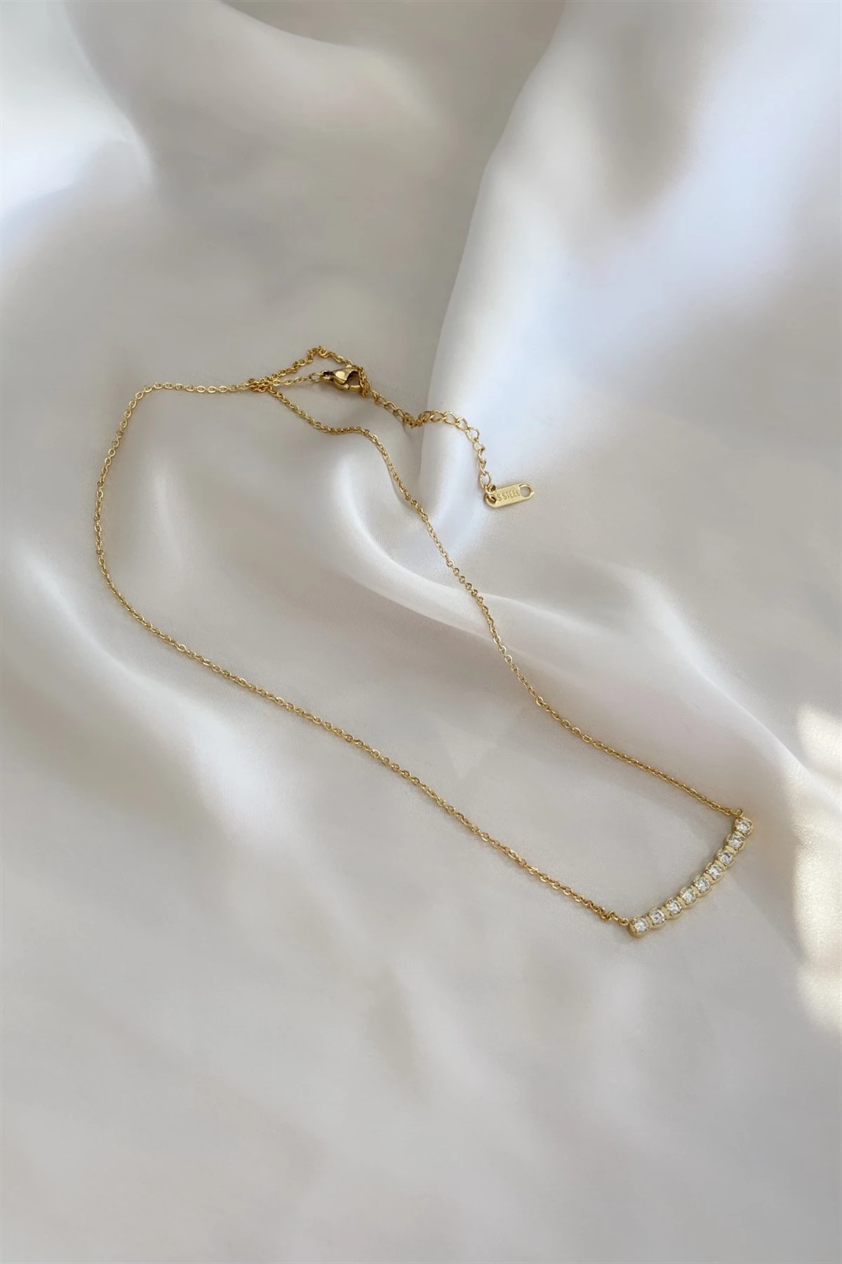 Row Stones Çelik Kolye