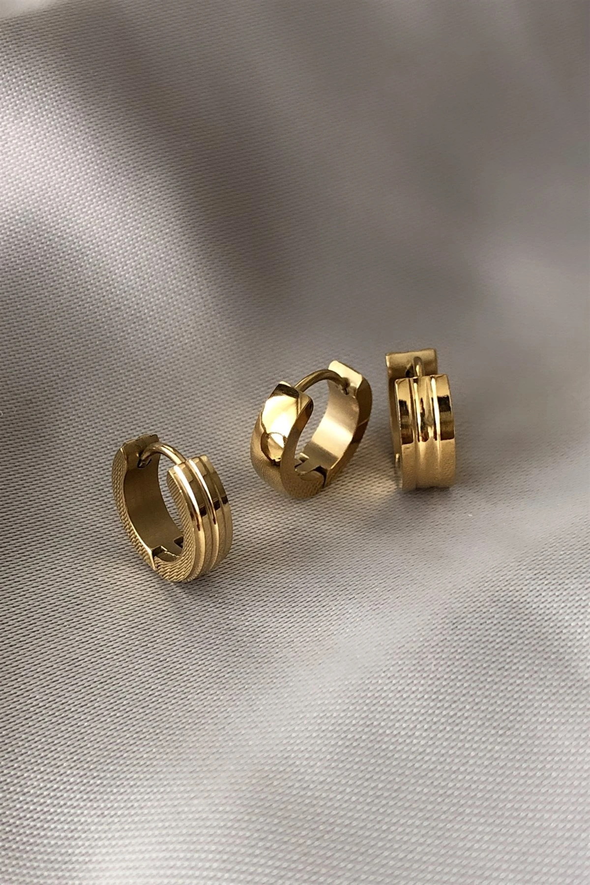 Üçlü Çelik Küpe-PK63127