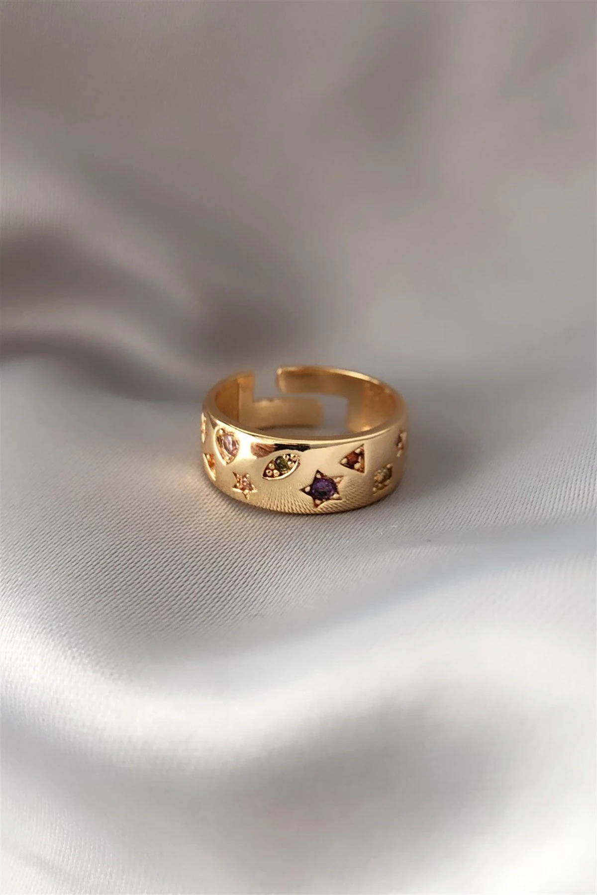 Rainbow Ayarlamalı Yüzük