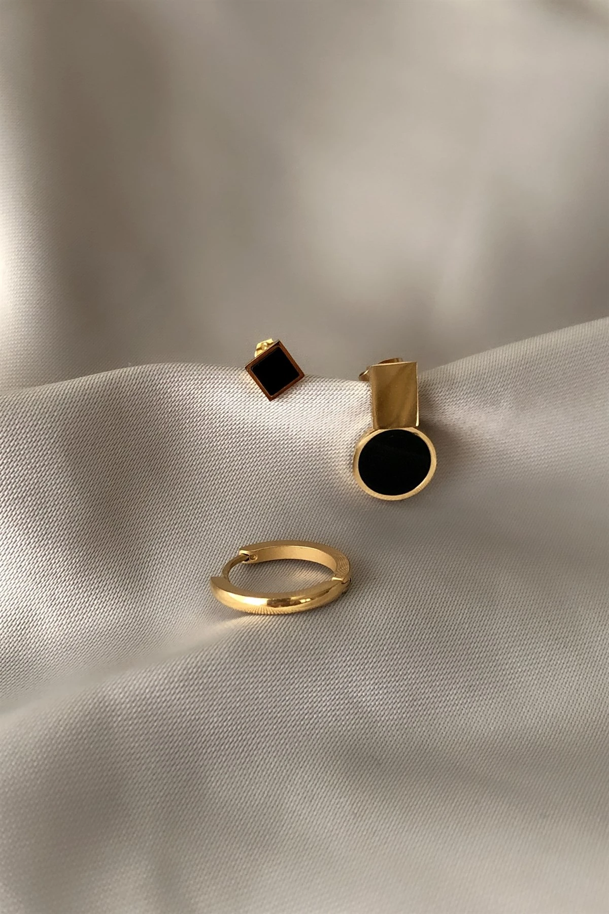 Unity Üçlü Çelik Küpe