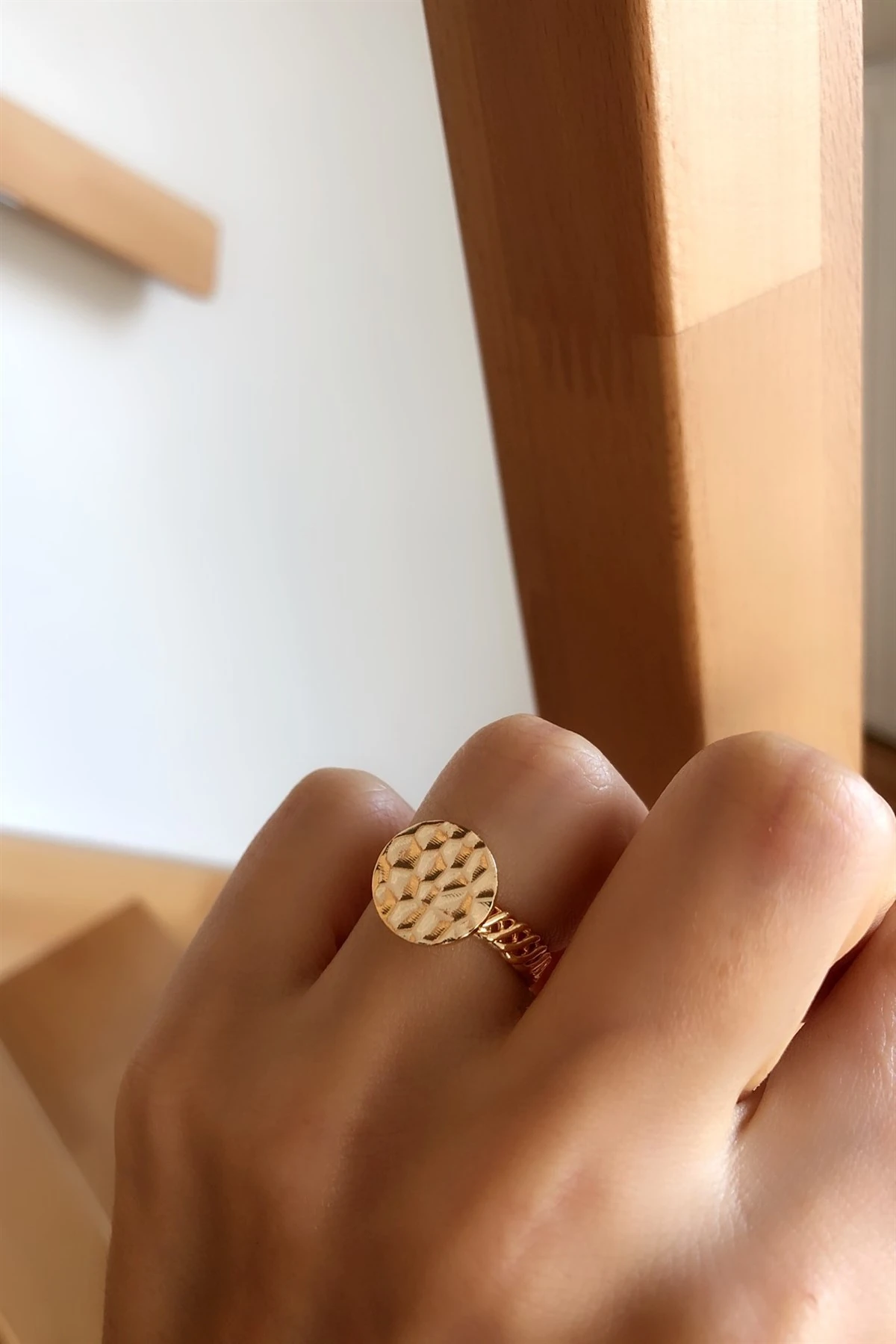 Round Ayarlamalı Yüzük