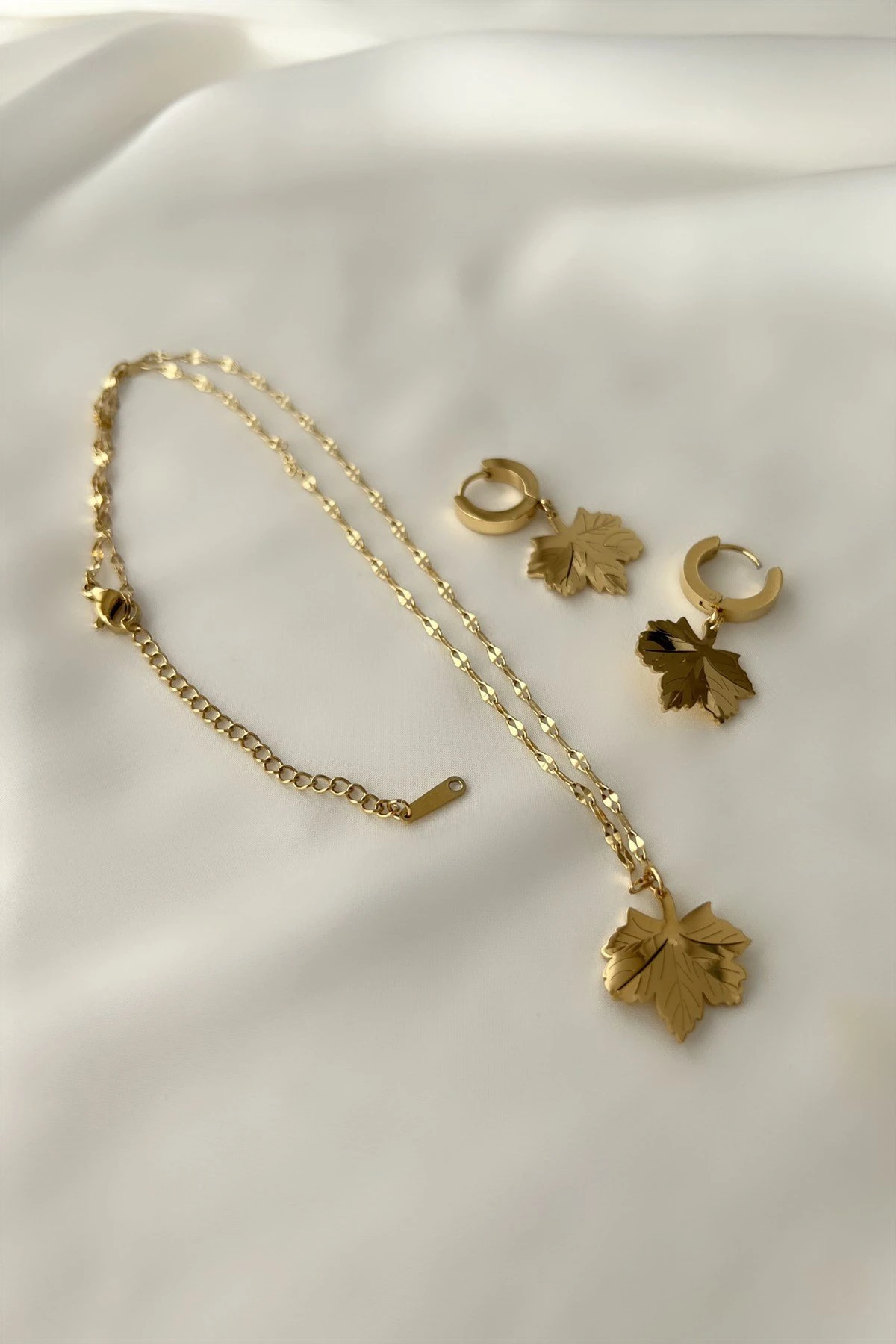 Çınar Yaprağı Çelik Set