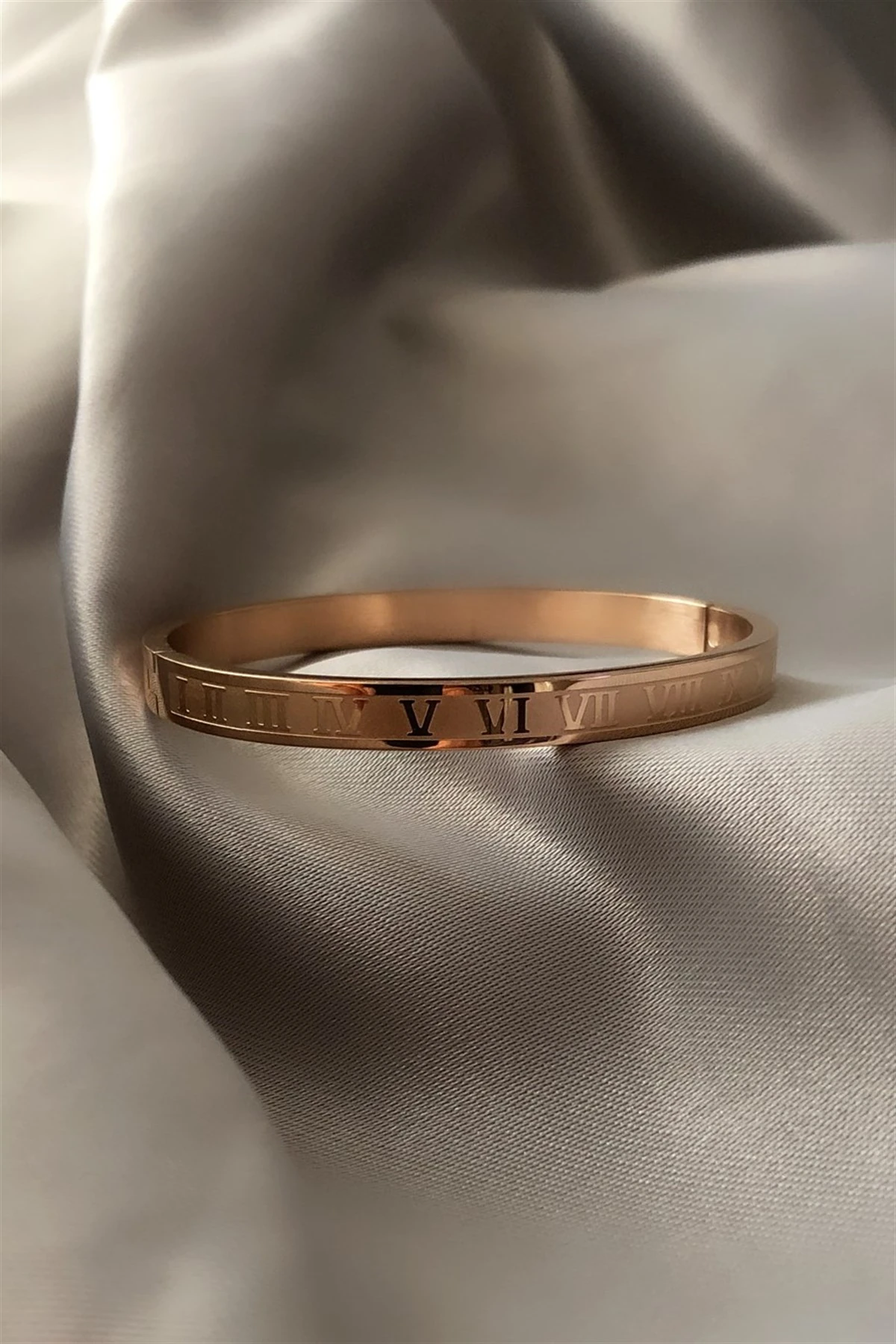 Roma Rakamlı Çelik Bileklik