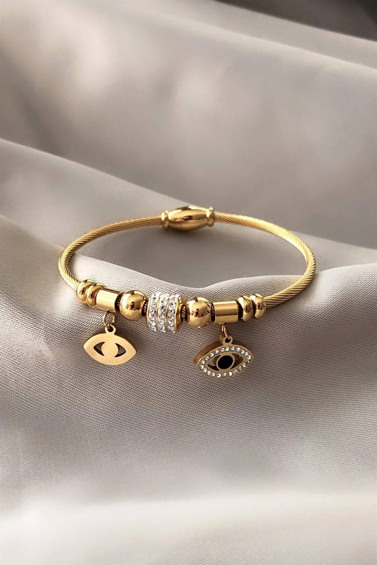 Charmlı Çelik Bİleklik