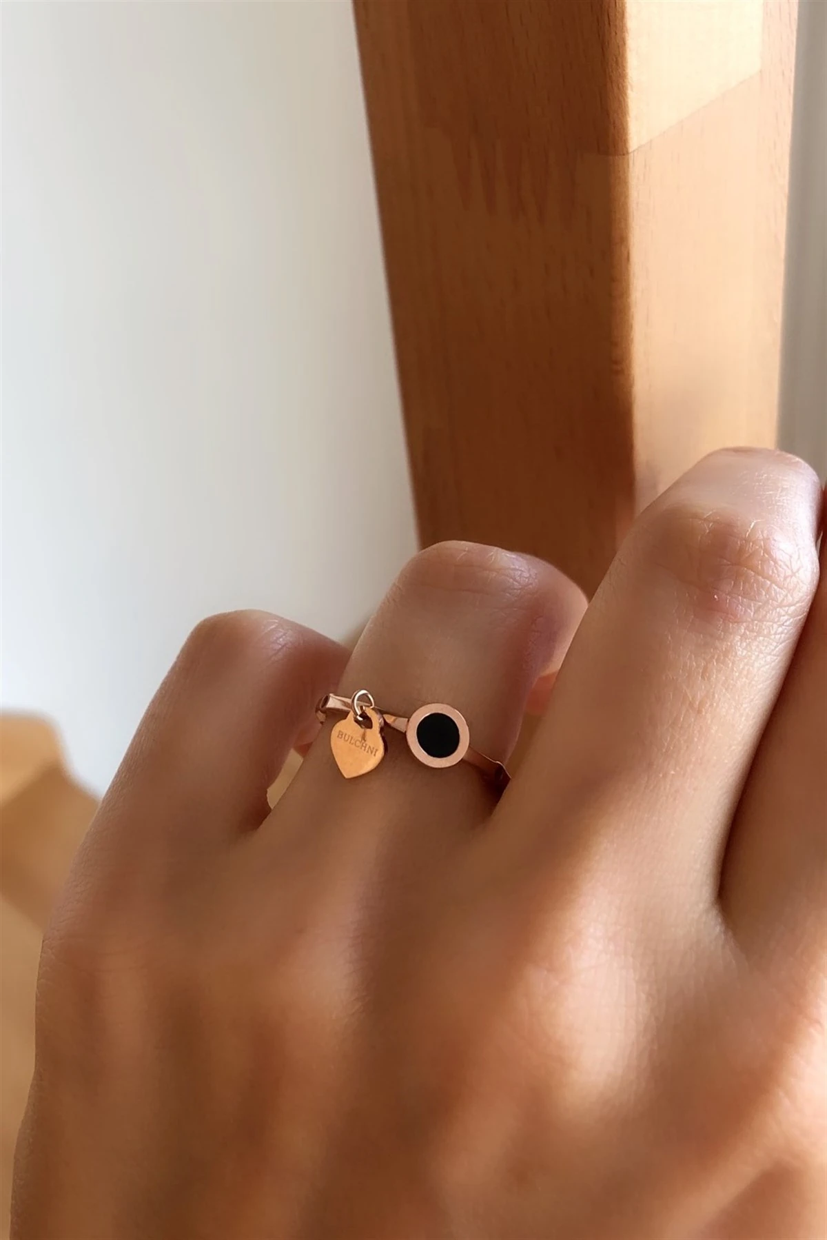 Sallantılı Çelik Yüzük