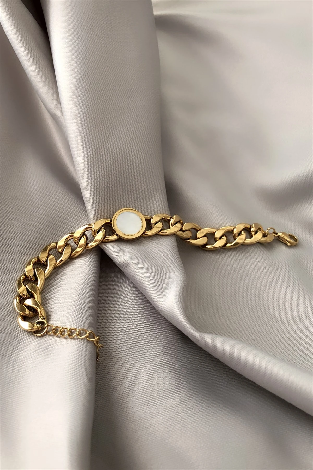 Sedefli Çelik Bileklik