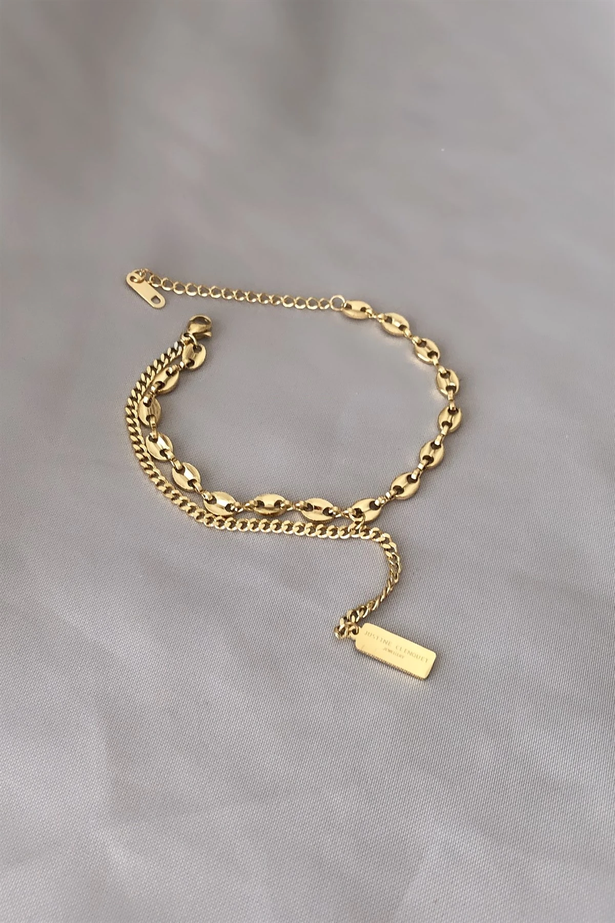 Düğme Çelik Bileklik