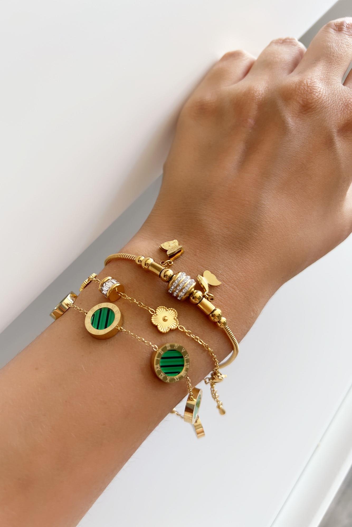 Mariposa Çelik Bileklik Kombini