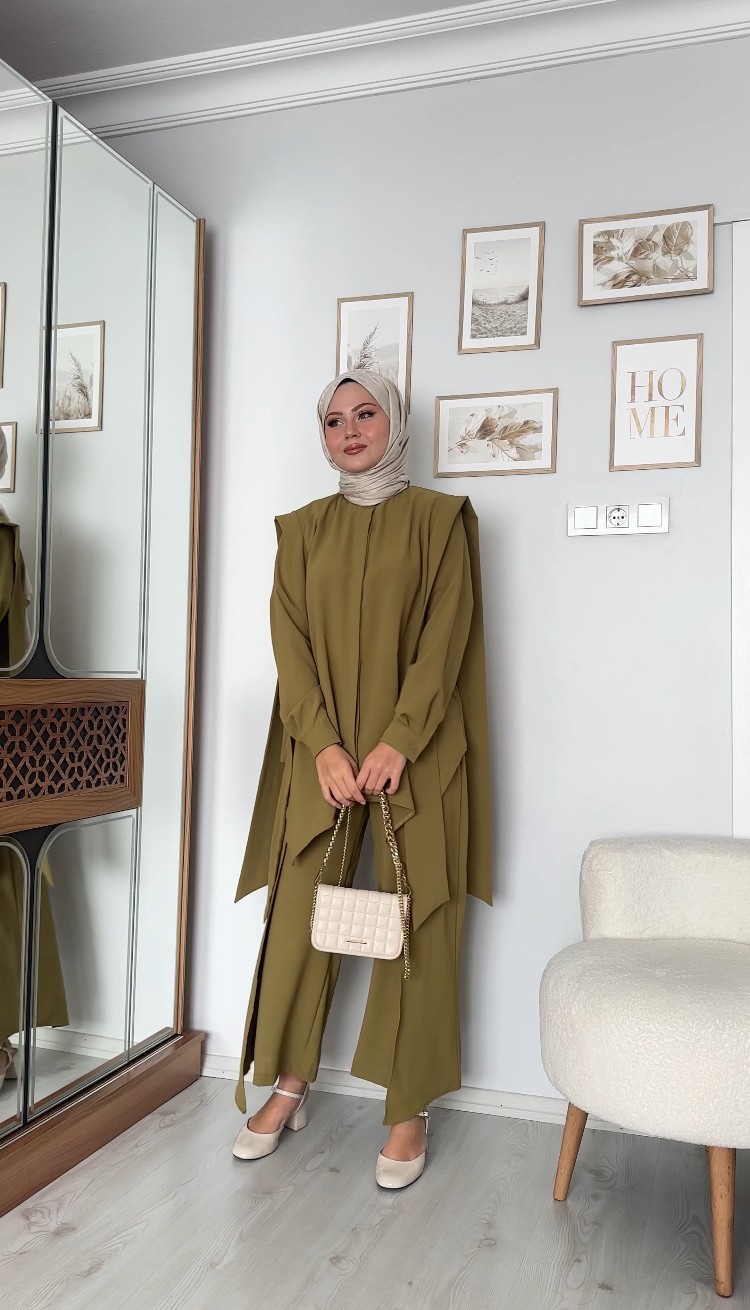 Linda Tunik Takım - Olive Green