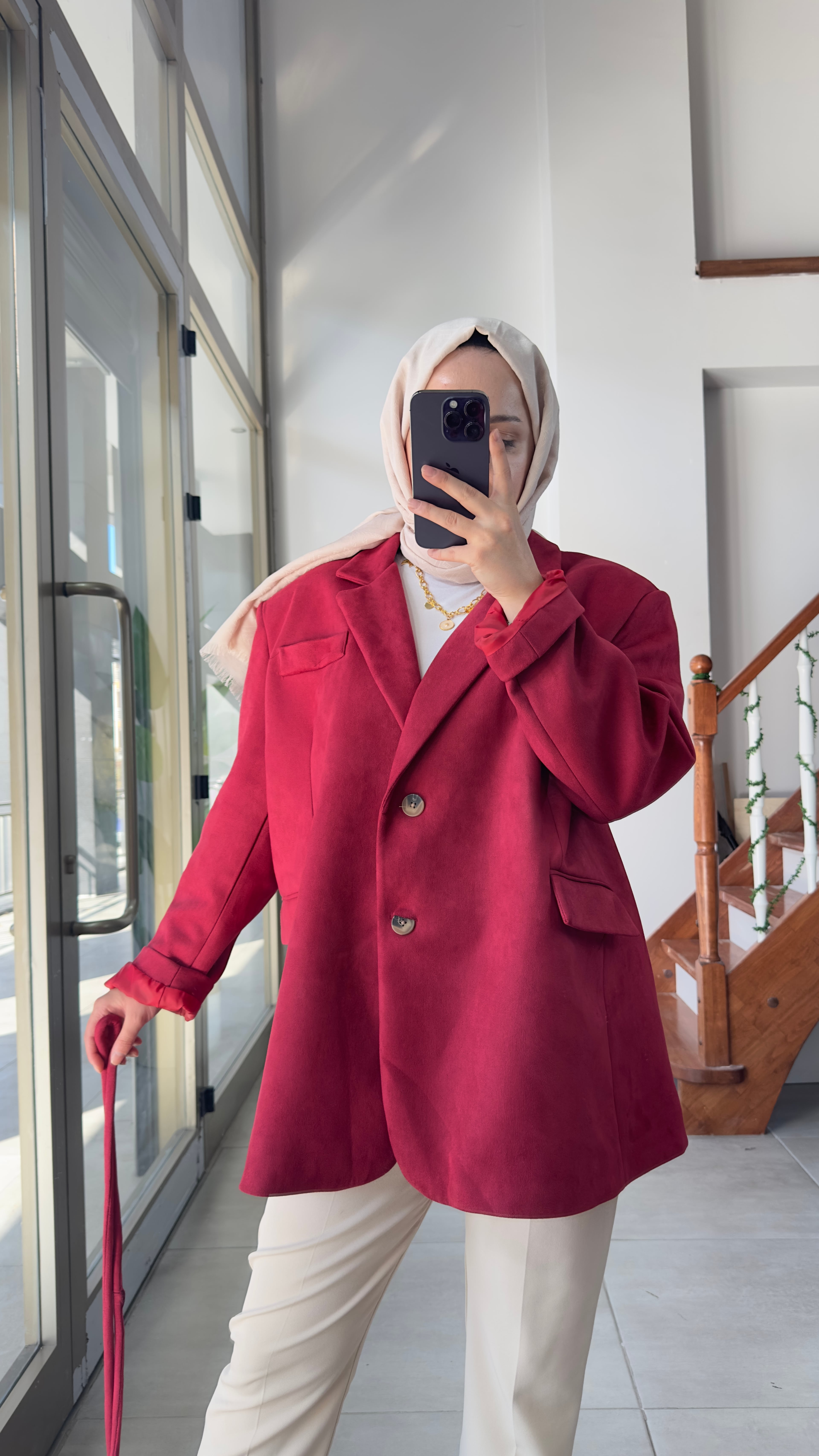 Süet Blazer Ceket