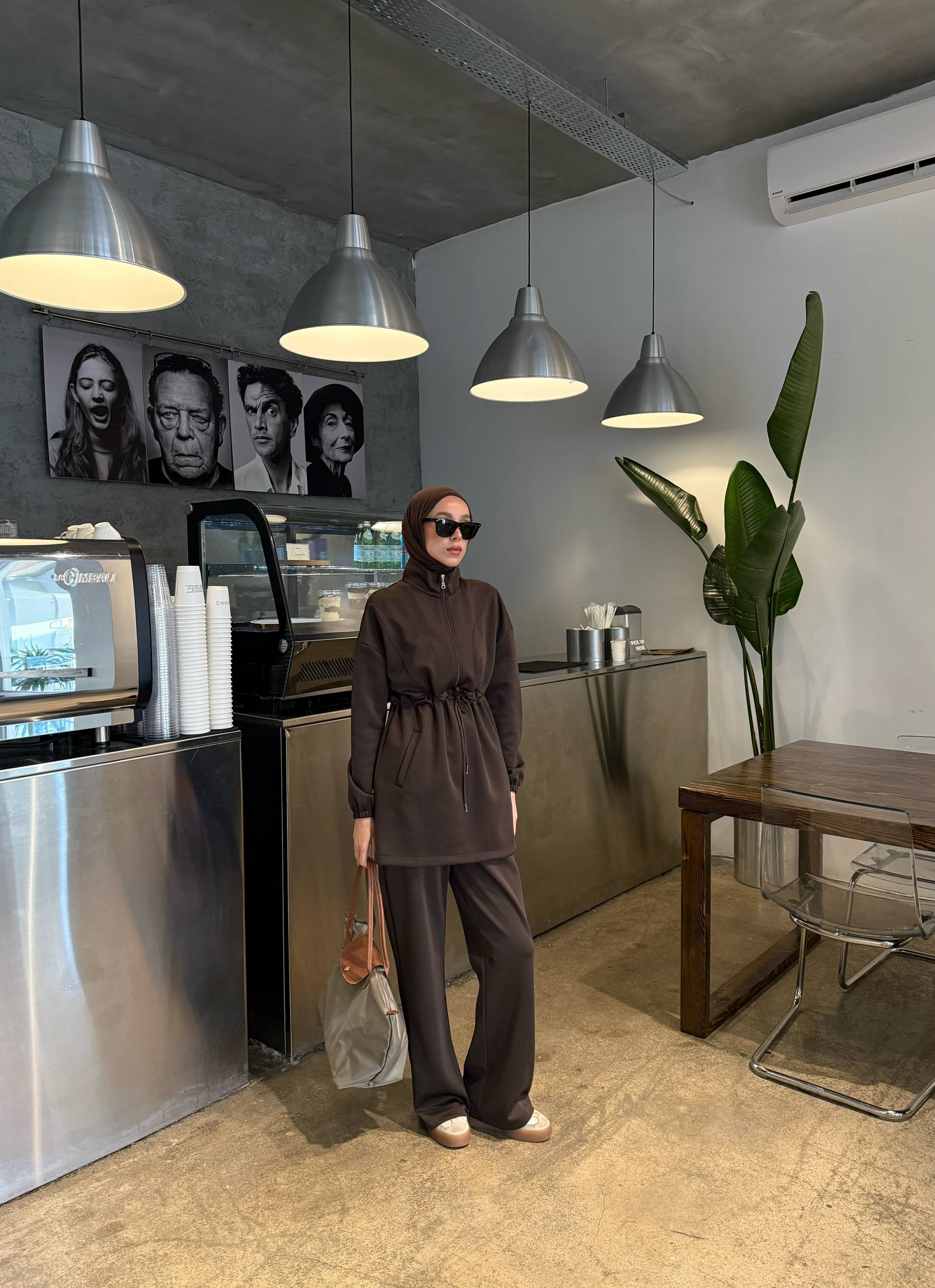 Yıldız Skuba Ceket Pantolon Takım - Acı kahve