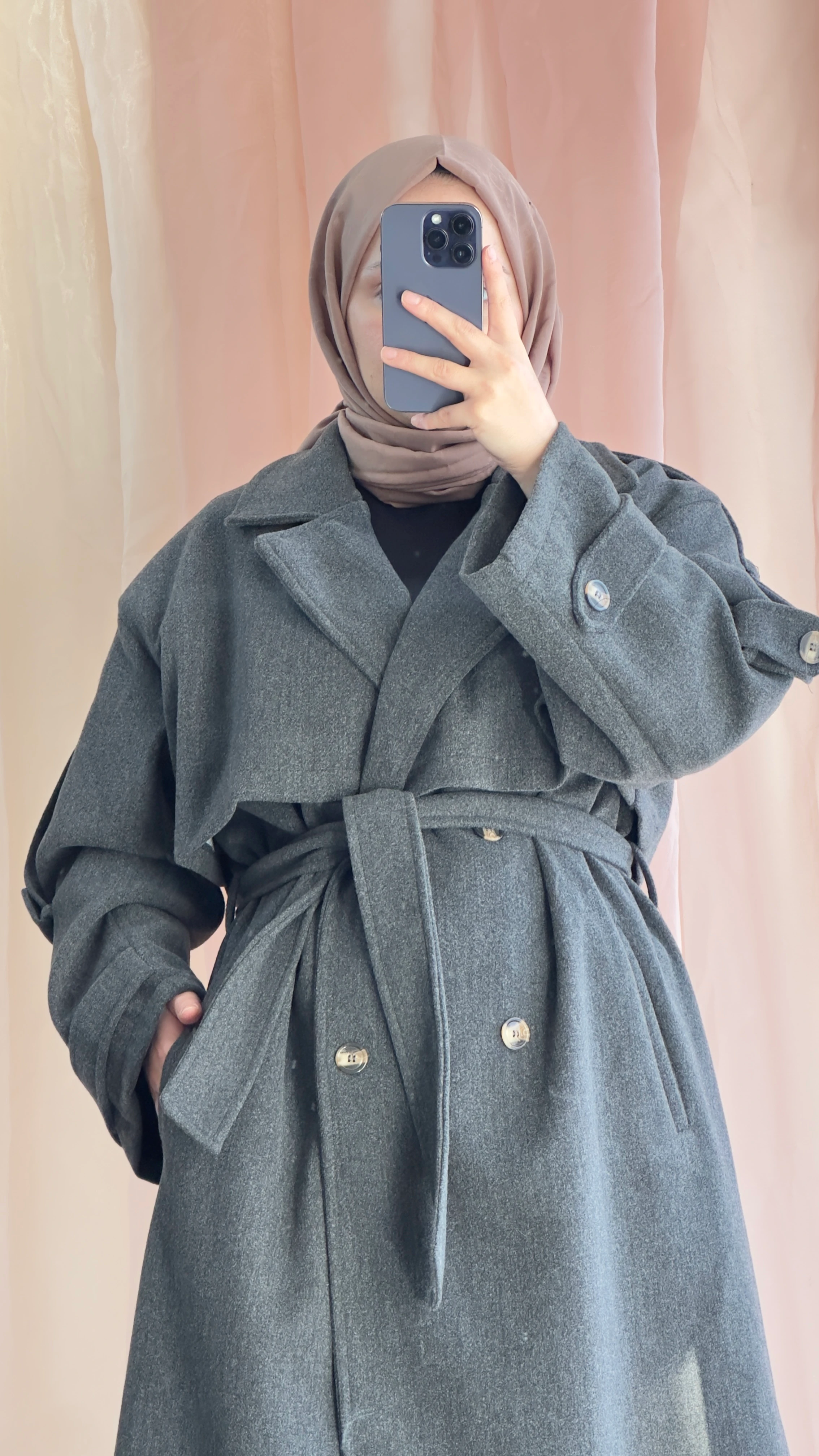 Apoletli Kaşe Kaban