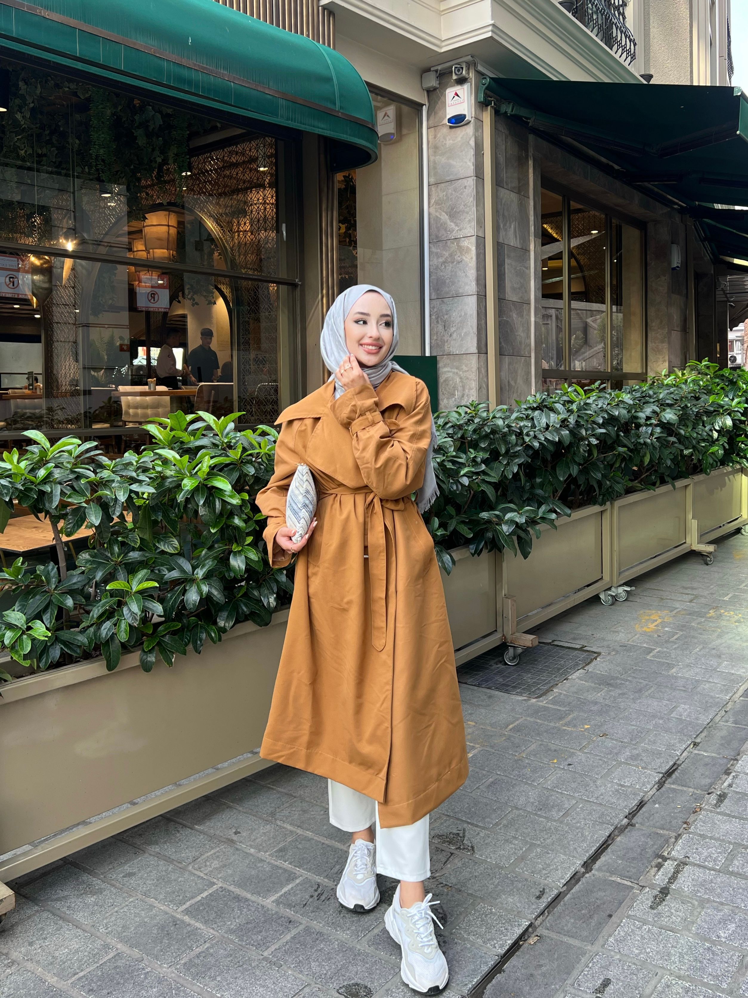 Seasonal Trench Coat with Lapels