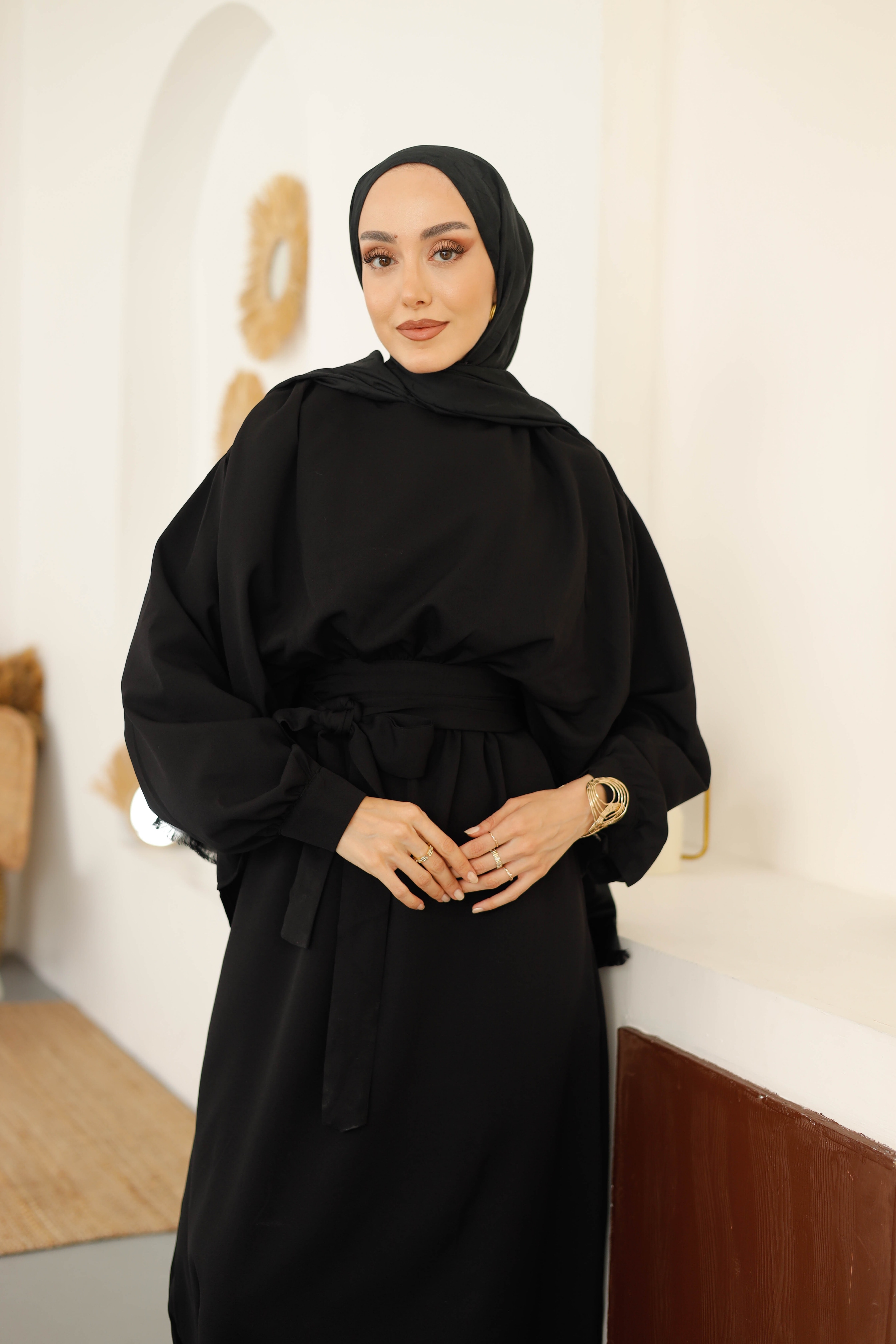 Düz Berrin Elbise - Siyah