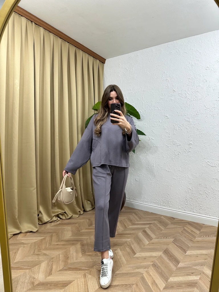 fara sweat pants set - Grey