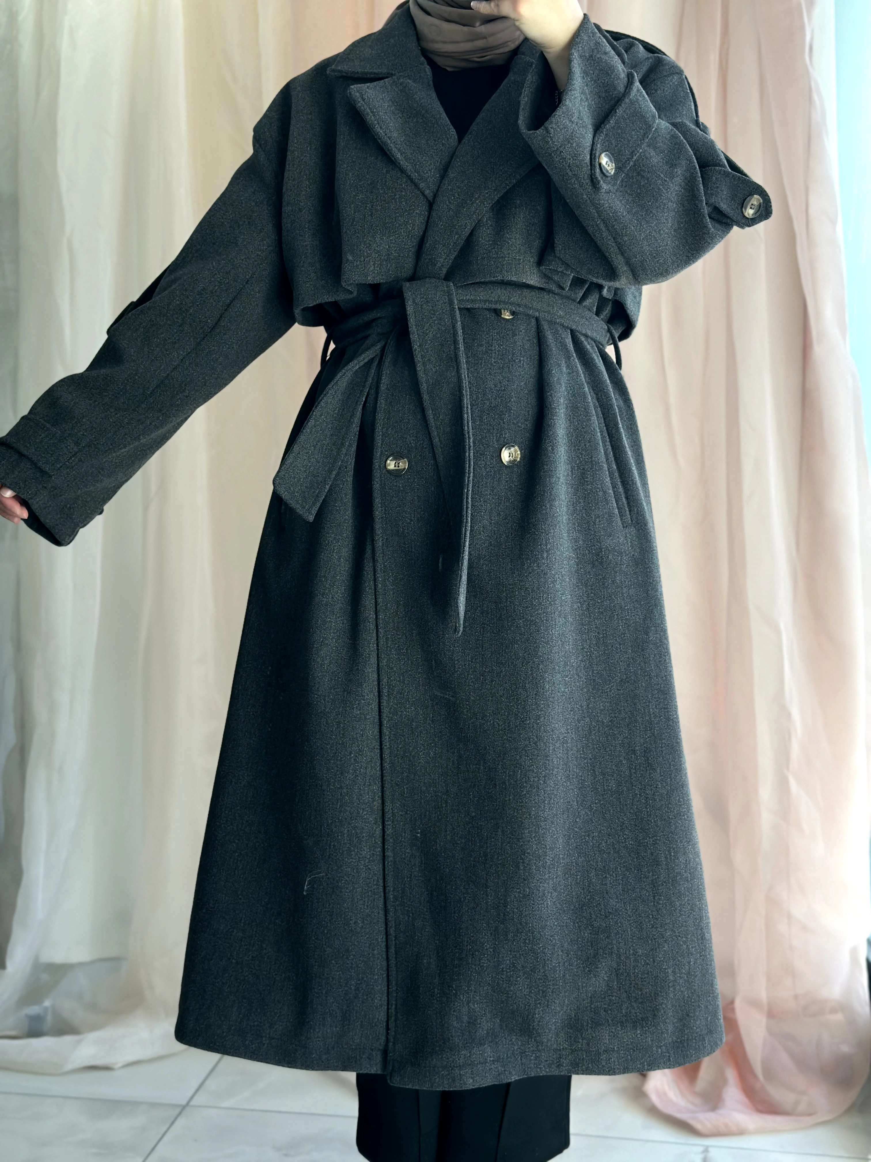 Apoletli Kaşe Kaban