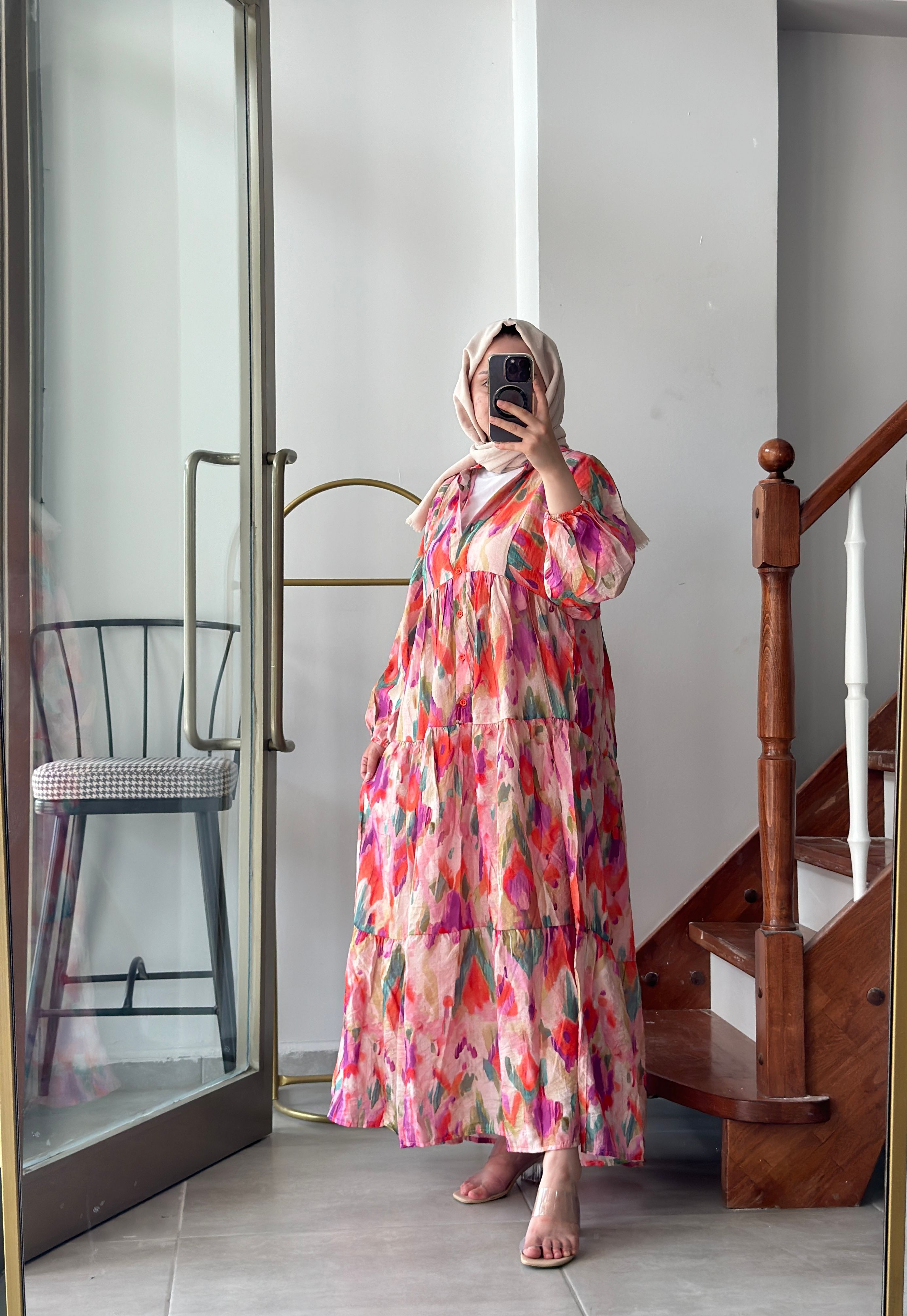 lamia colored viscose dress